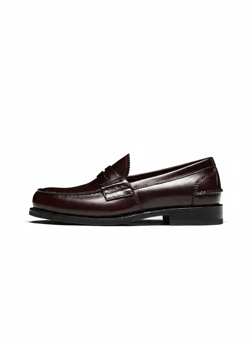 Goodyear-Welt Italian Leather Penny Loafers - Image 6