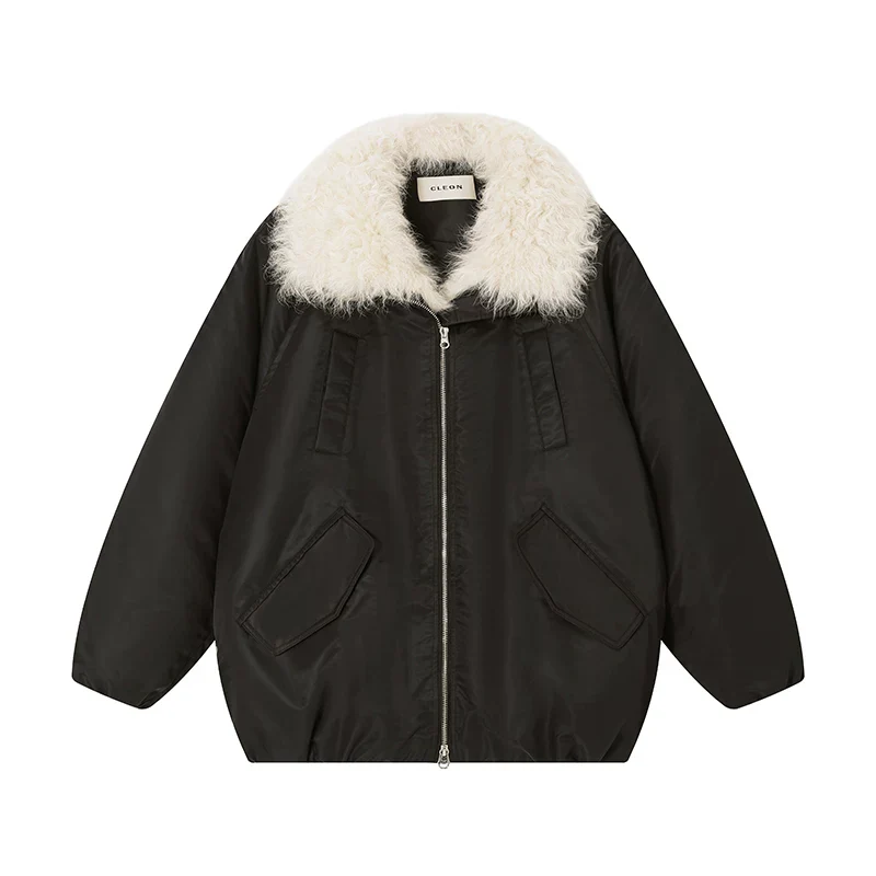Goose Down Parka with Detachable Toscana Shearling Collar - Image 2
