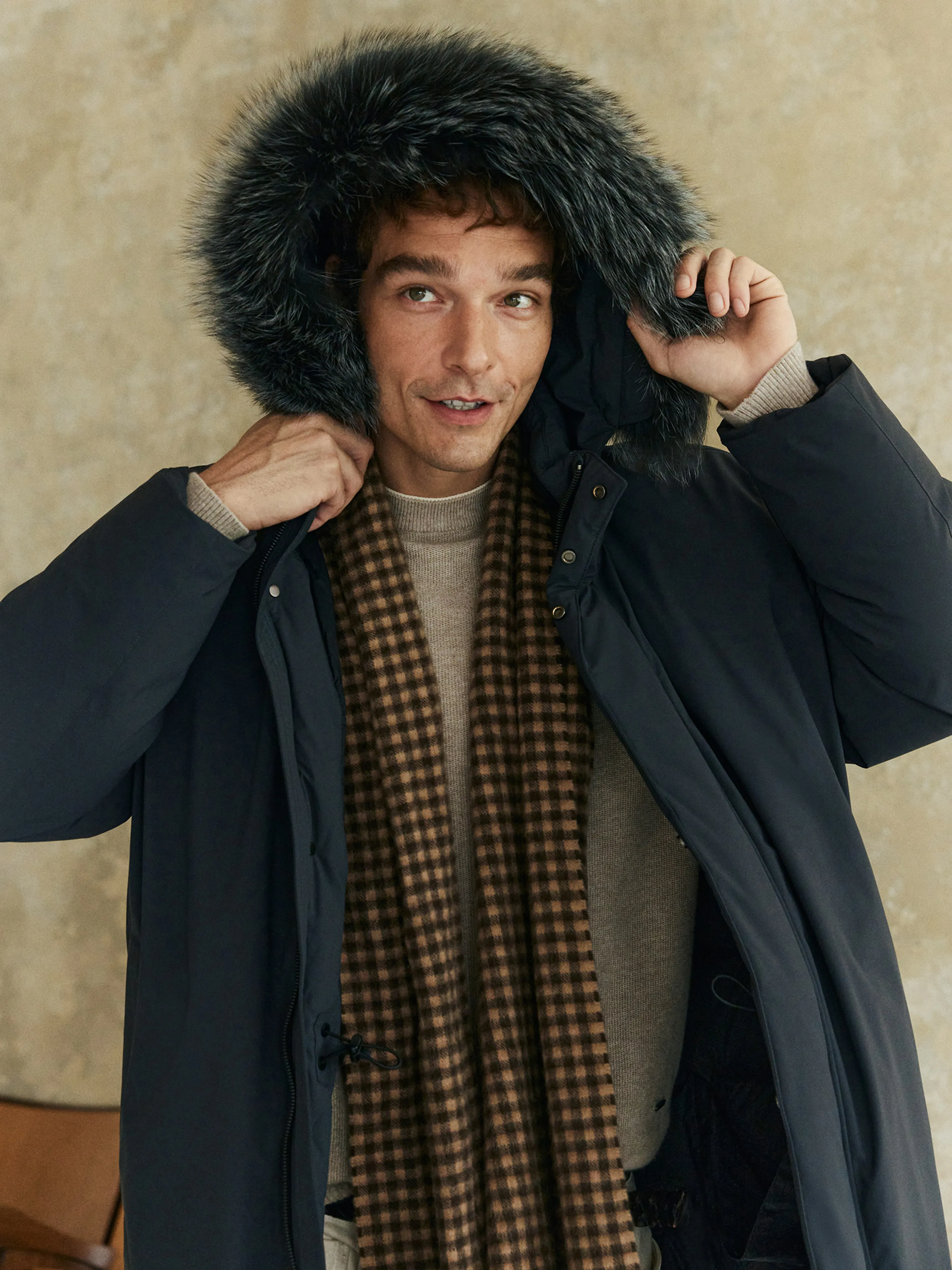 Goose Down Parka with Fox Fur Trim - Image 4
