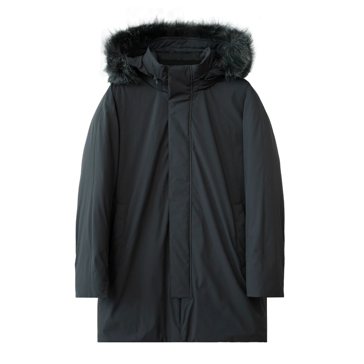 Goose Down Parka with Fox Fur Trim - Image 7