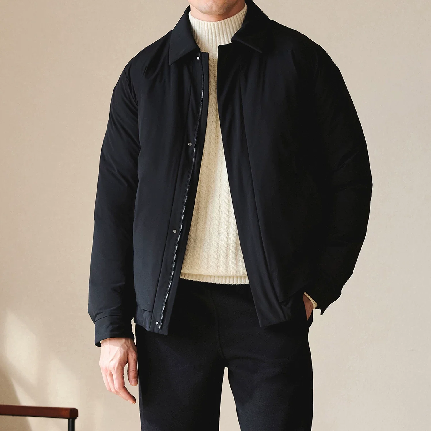 Goose Down Point-Collar Jacket - Image 6