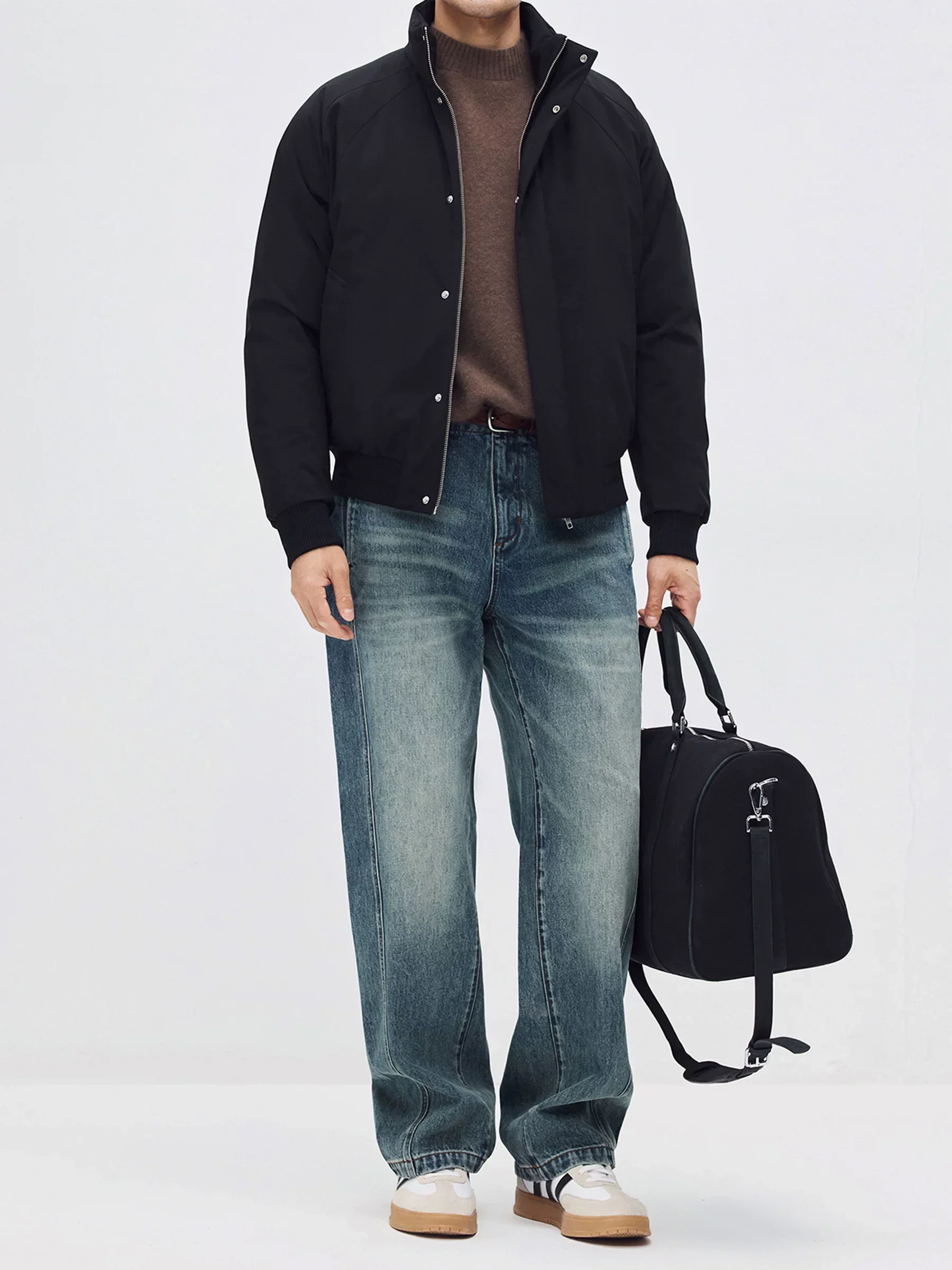 Goose Down Stand-Collar Bomber - Image 4