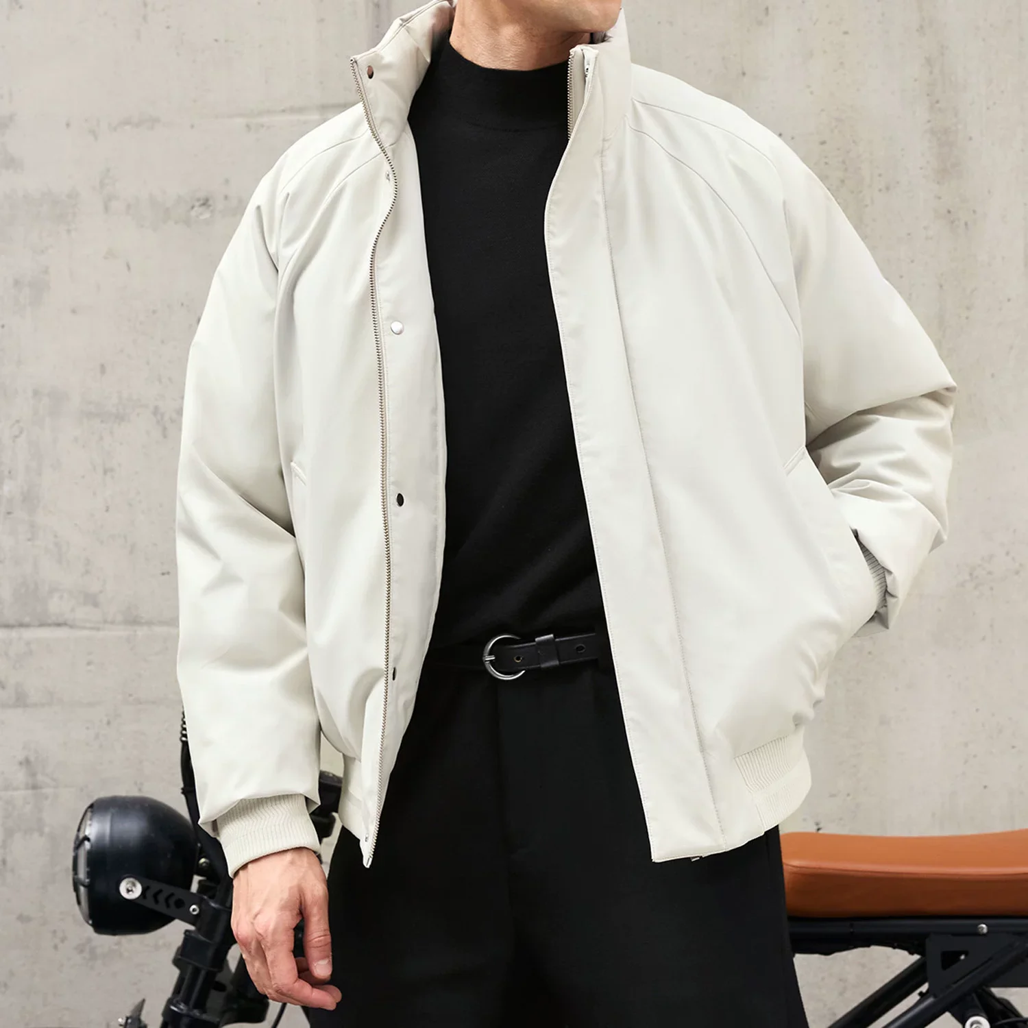 Goose Down Stand-Collar Bomber - Image 5