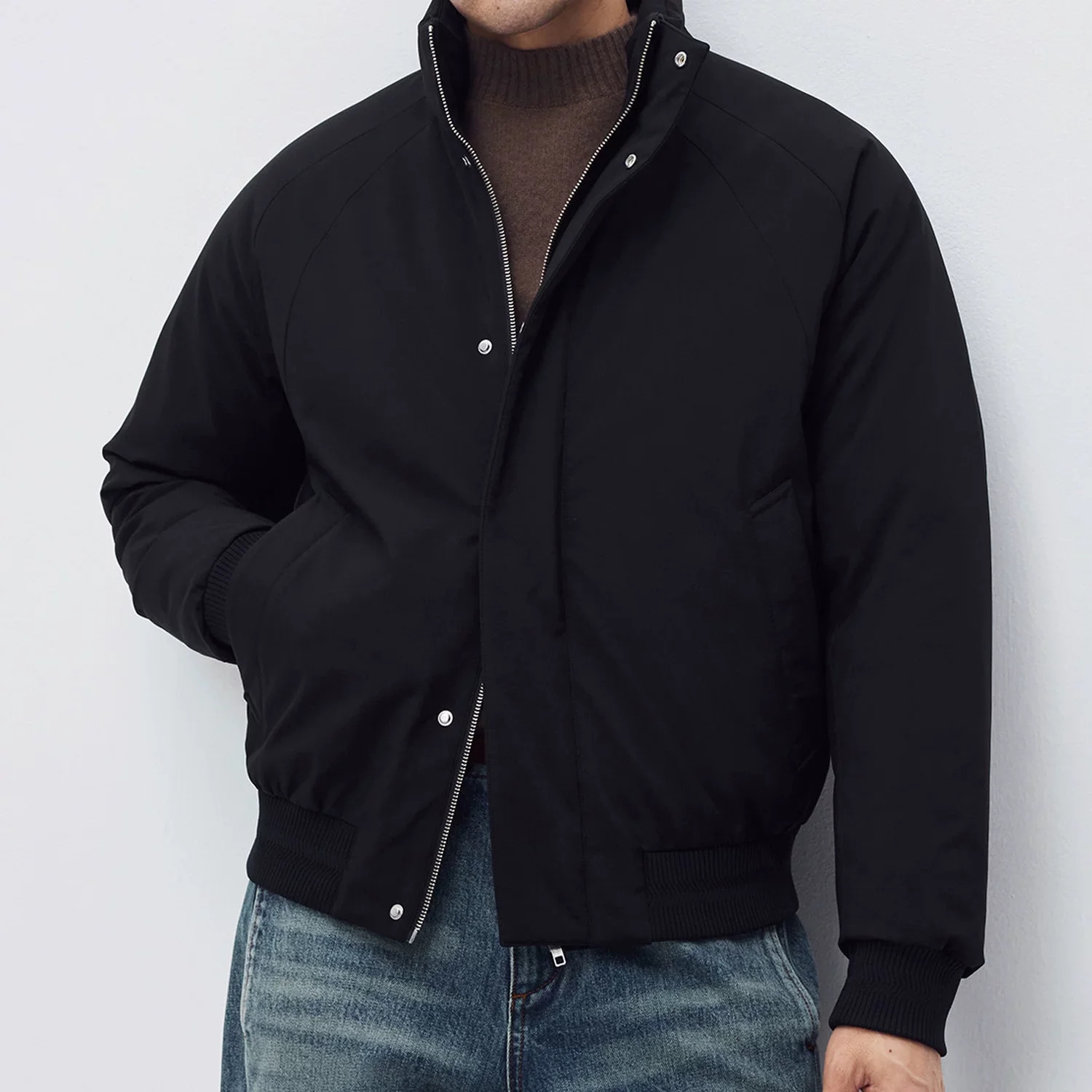 Goose Down Stand-Collar Bomber - Image 6