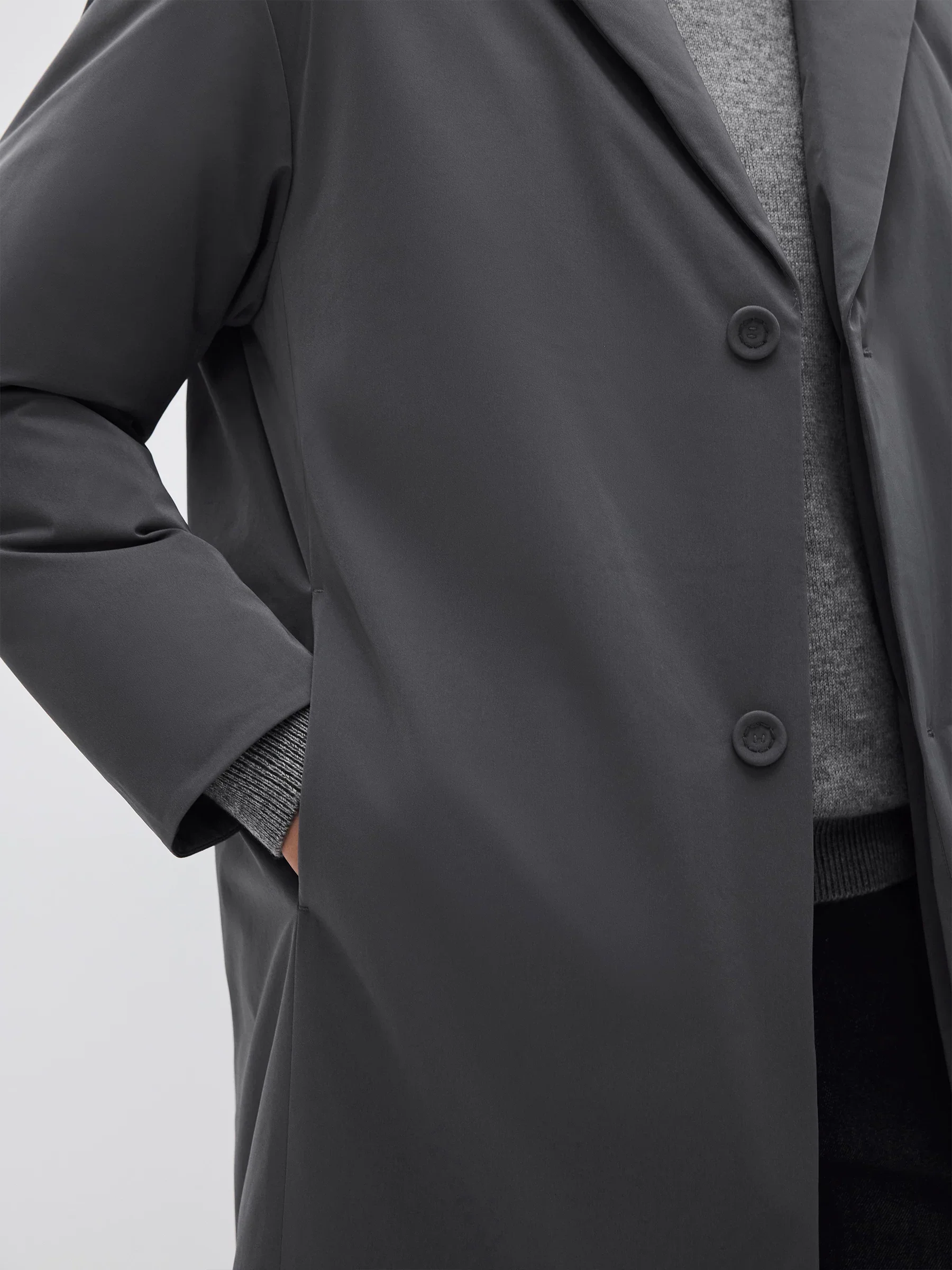 Goose Down Tailored Overcoat - Image 3