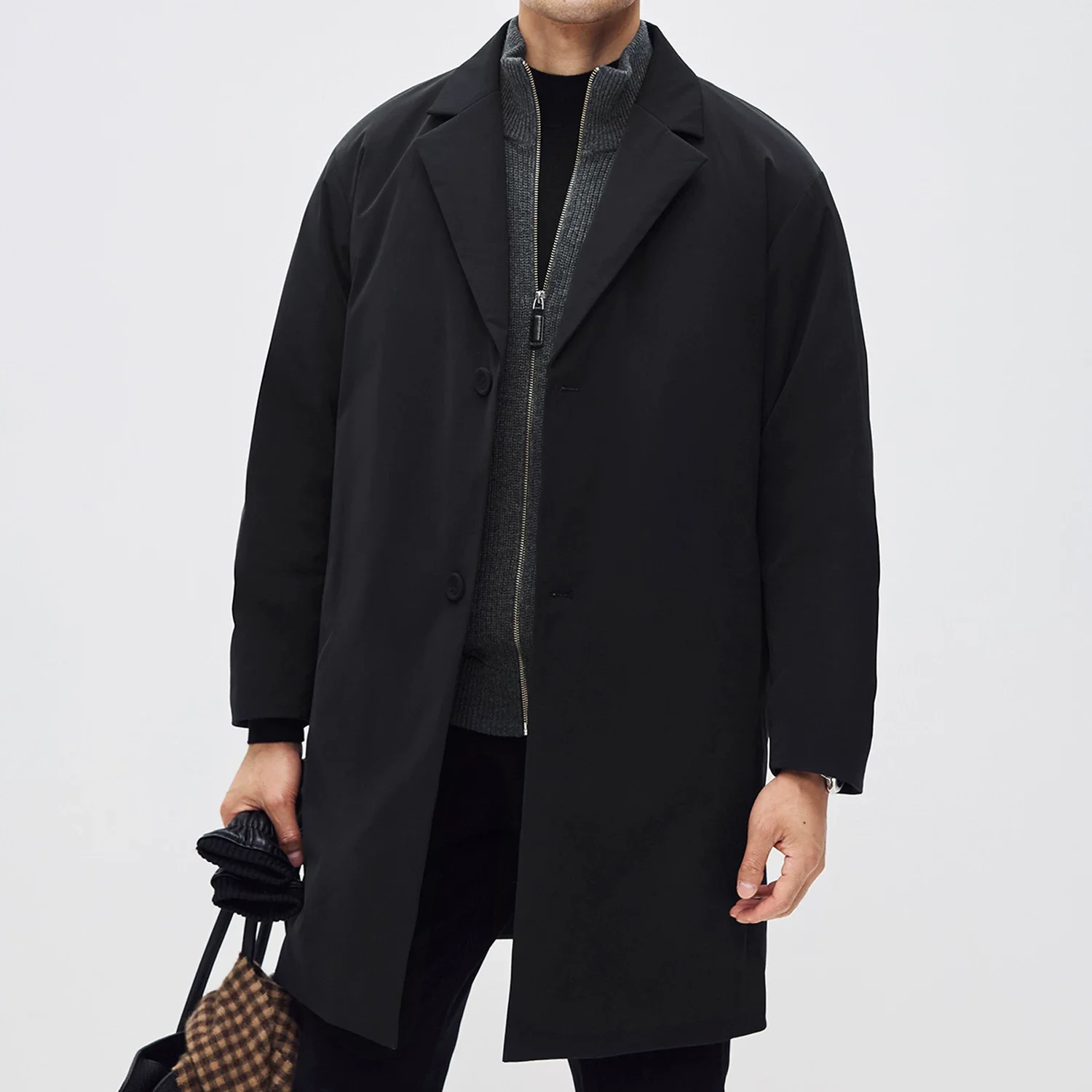 Goose Down Tailored Overcoat - Image 4