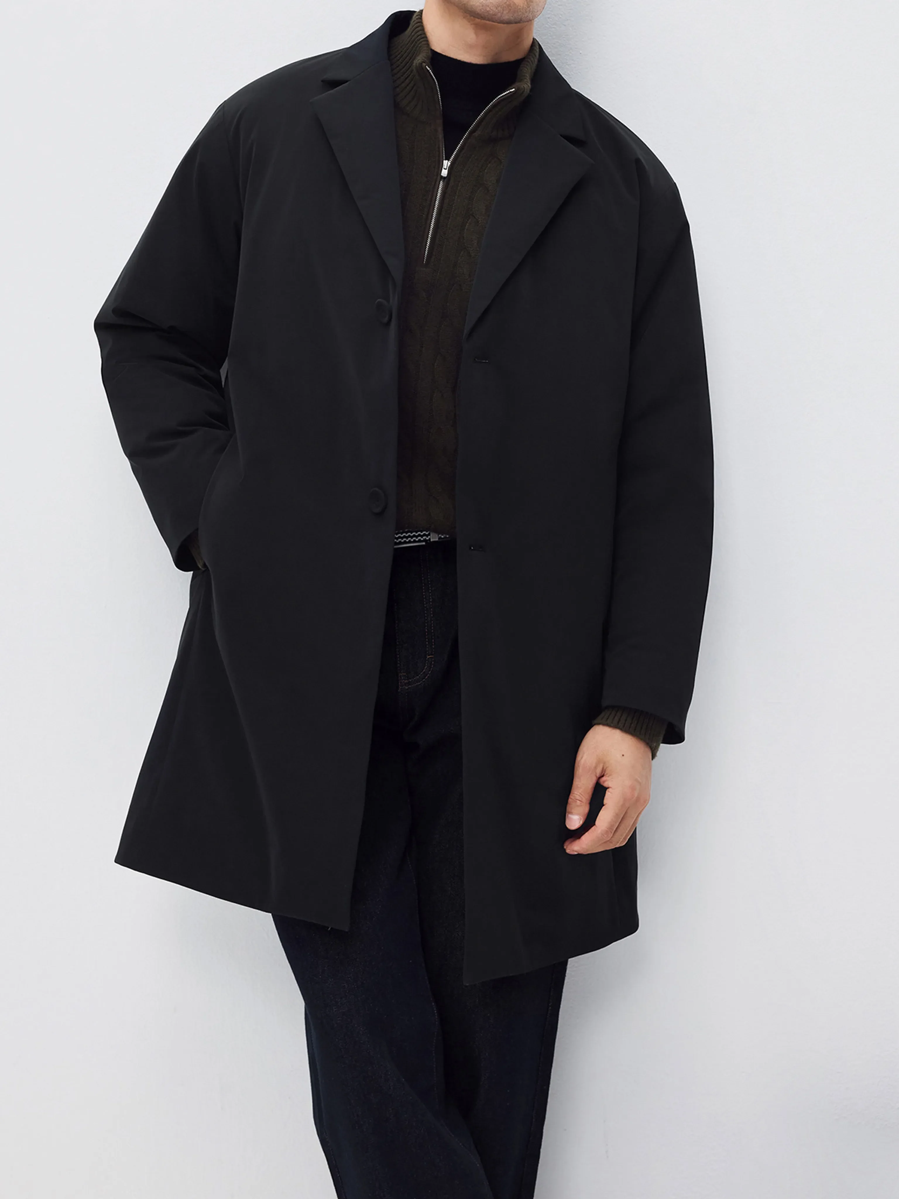 Goose Down Tailored Overcoat - Image 6