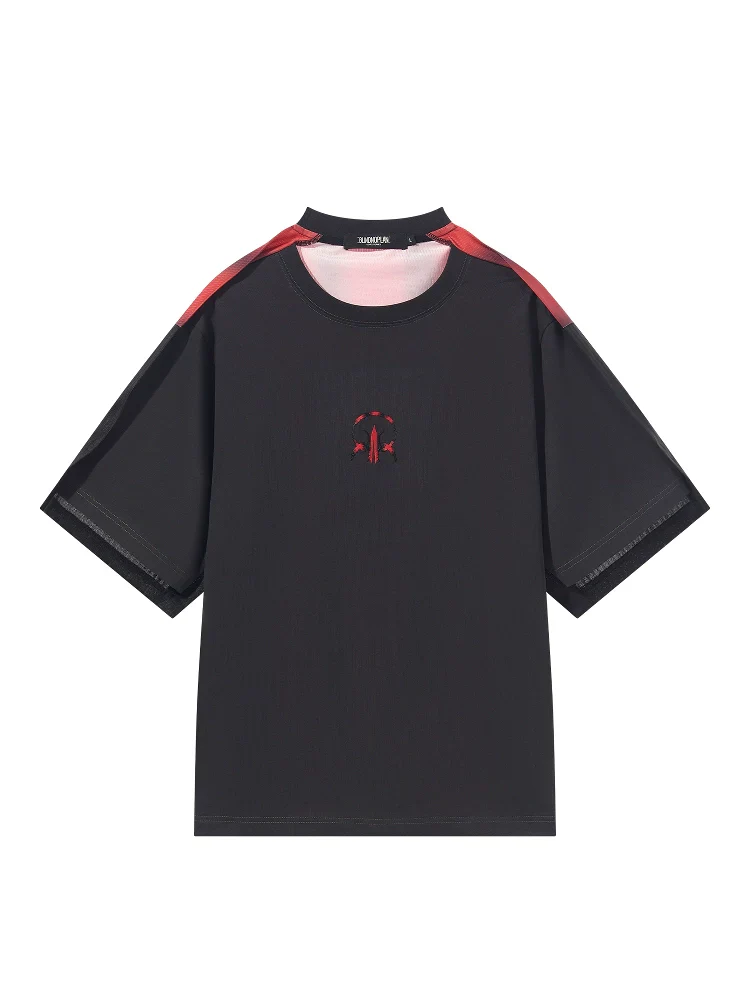 Gradient Embroidered Tee - Image 4