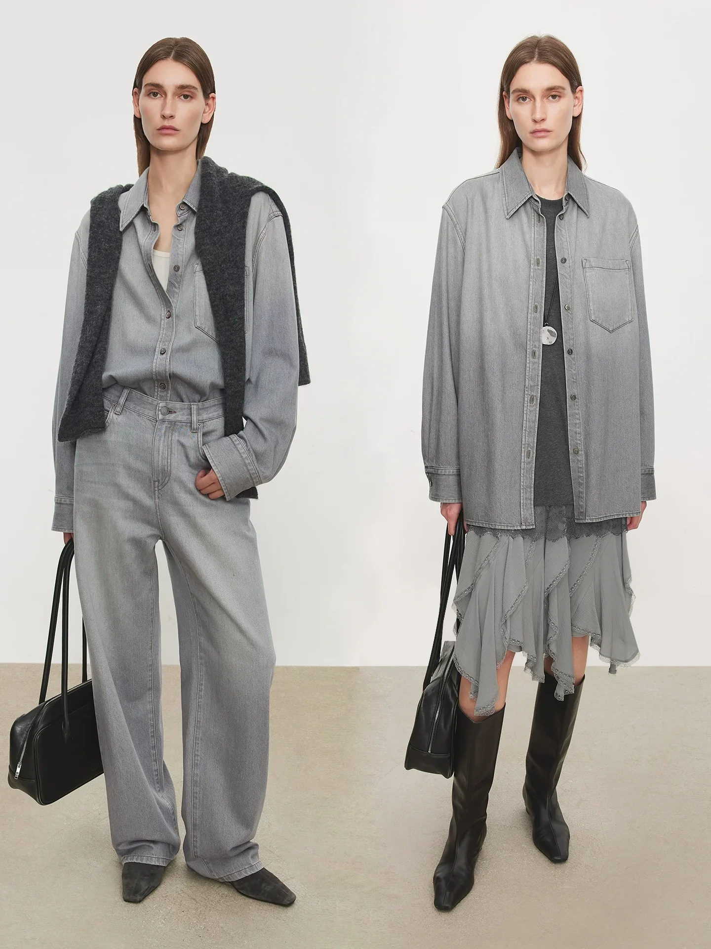 Gradient Wash Denim Shirt - Image 2