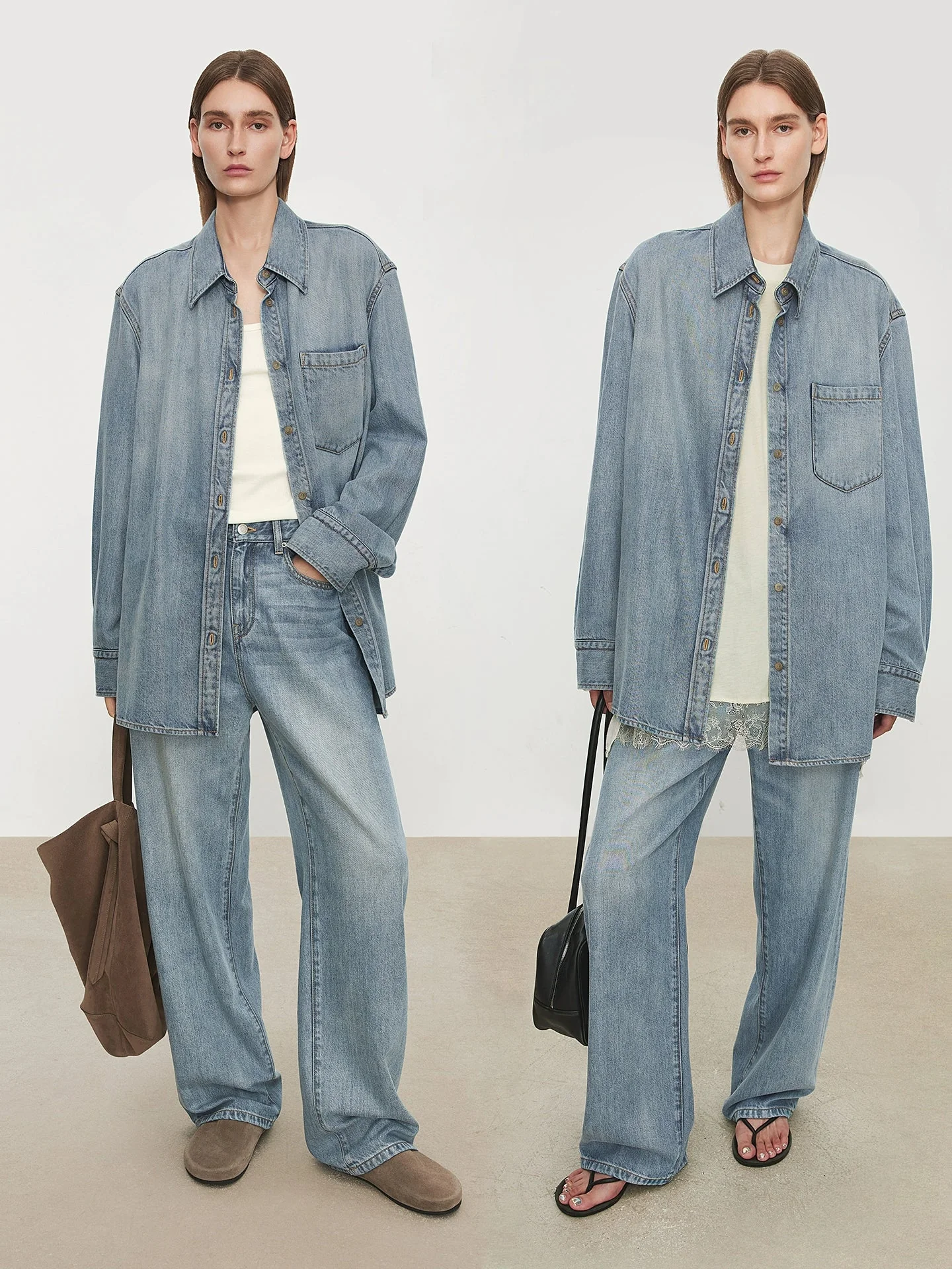 Gradient Wash Denim Shirt - Image 3