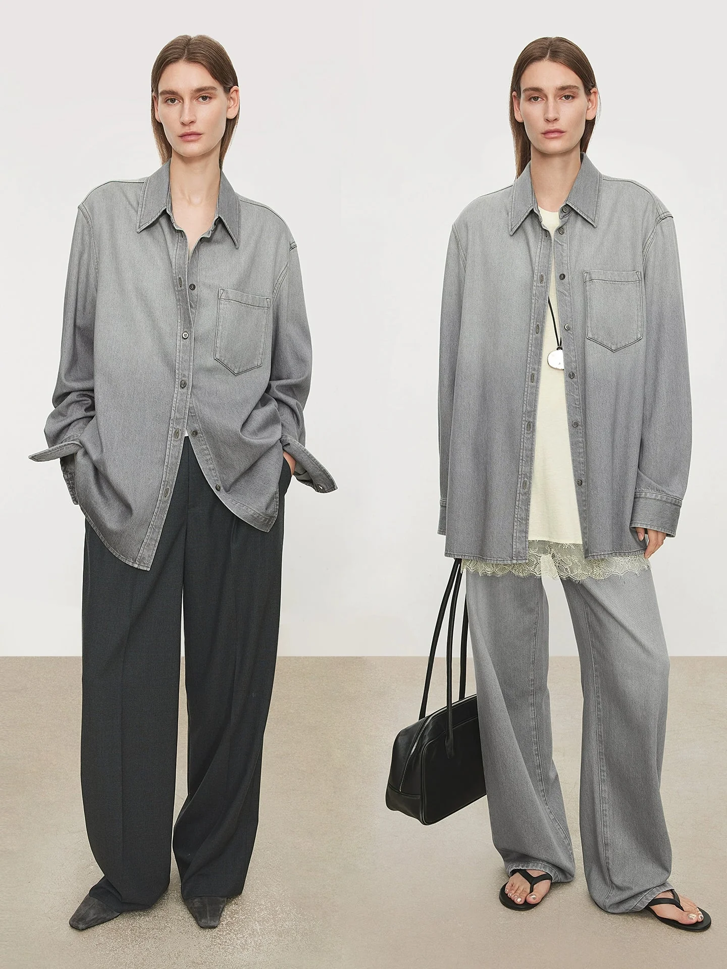 Gradient Wash Denim Shirt - Image 4
