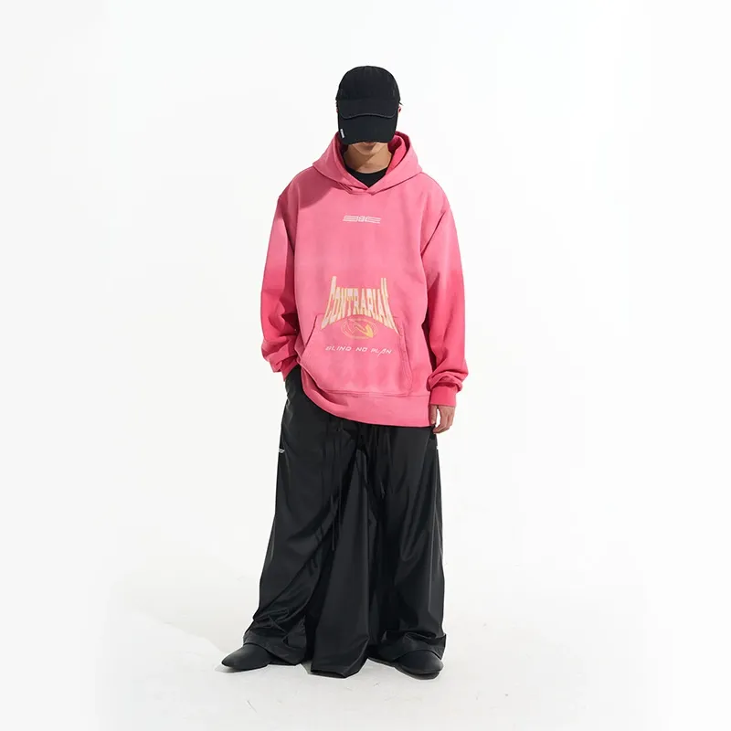 Gradient Washed Embroidered Hoodie - Image 5