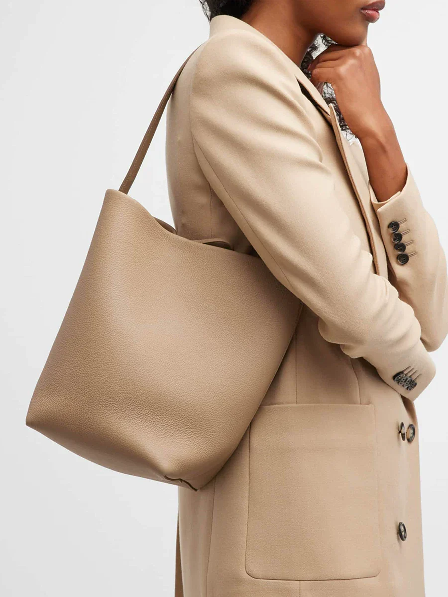 Grain Leather Tote