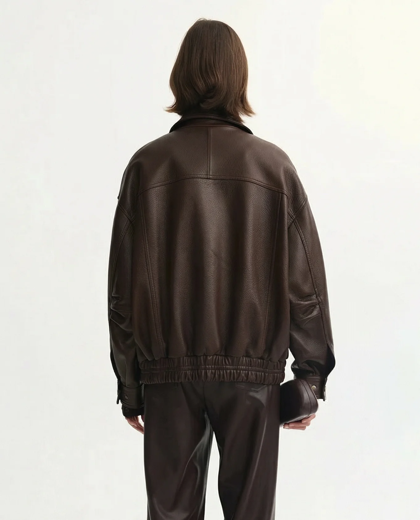 Grained Leather Bomber - Image 3