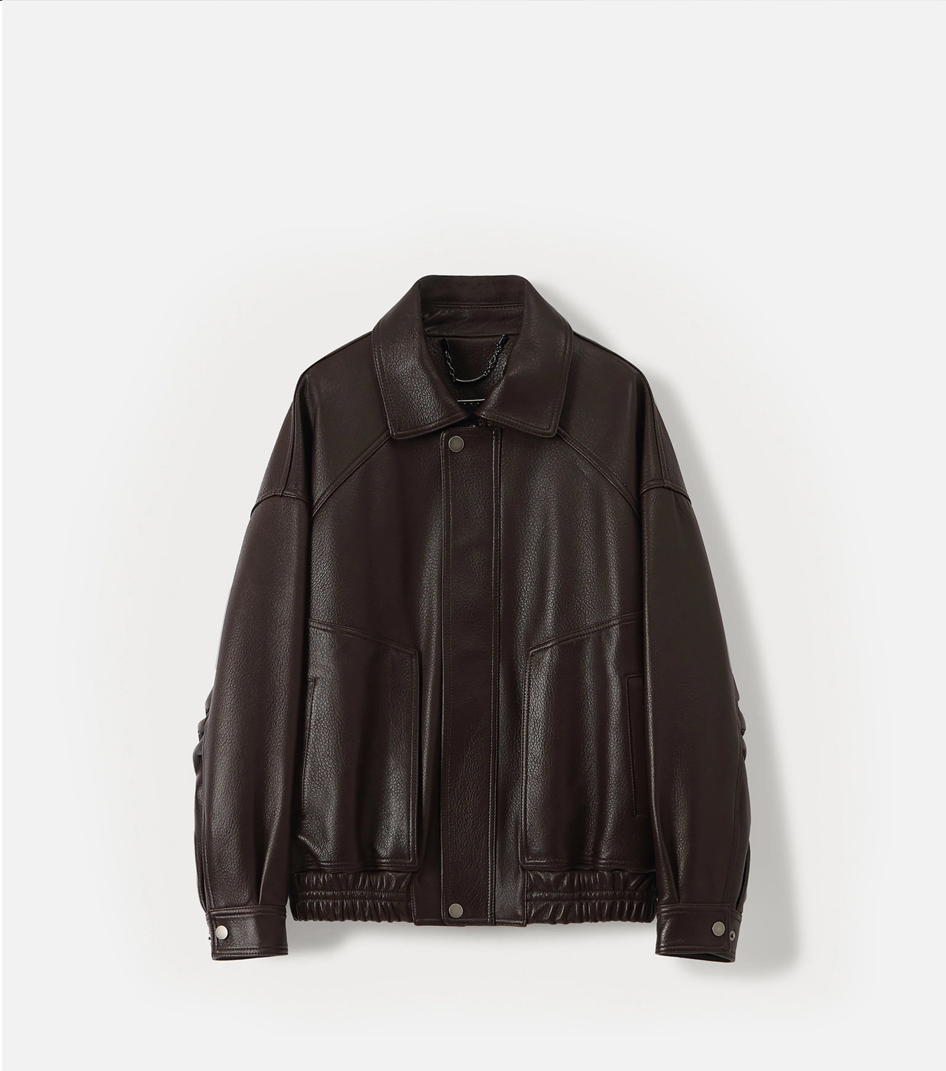 Grained Leather Bomber - Image 6