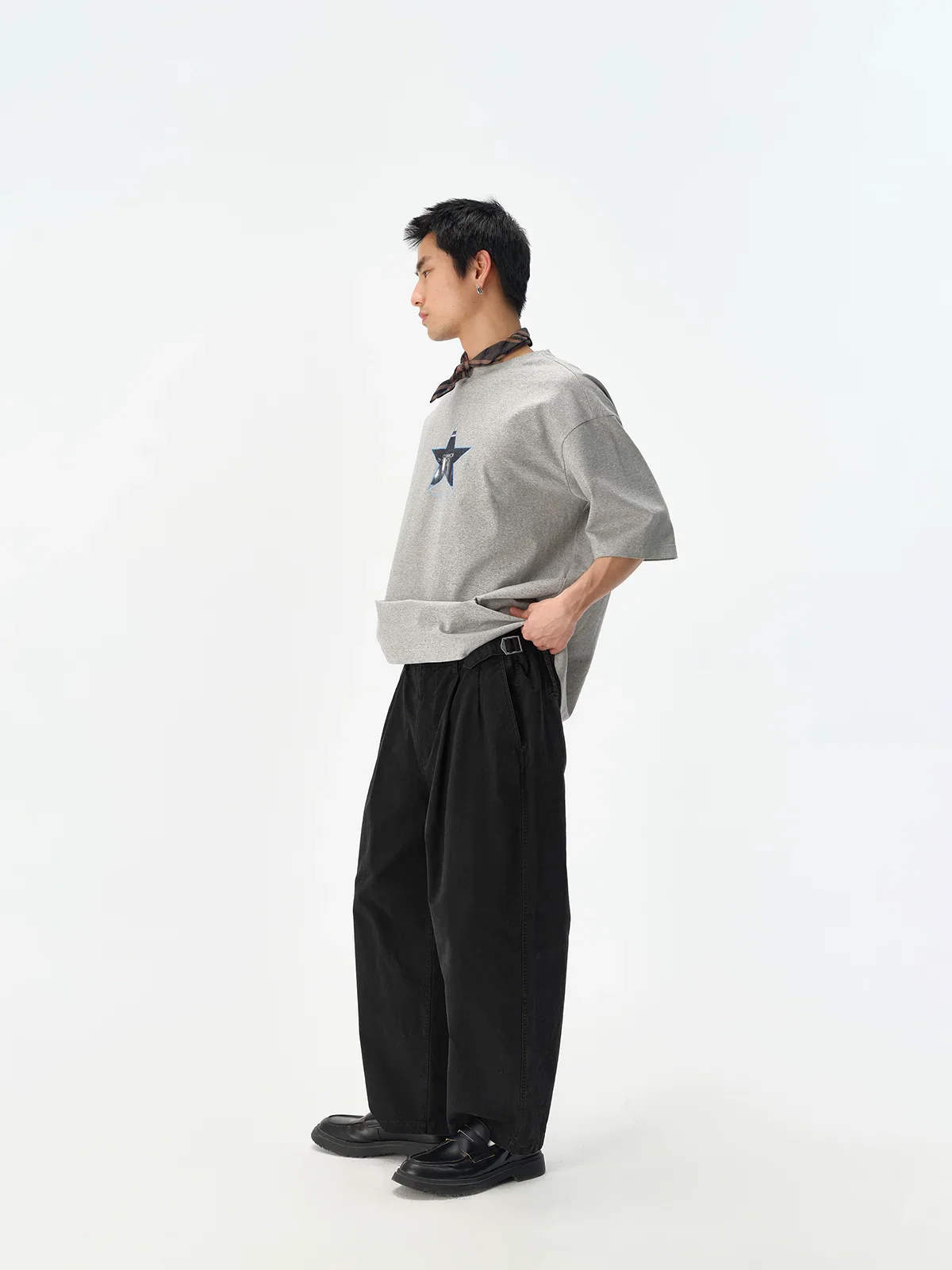 Graphite Enzyme Washed Trousers