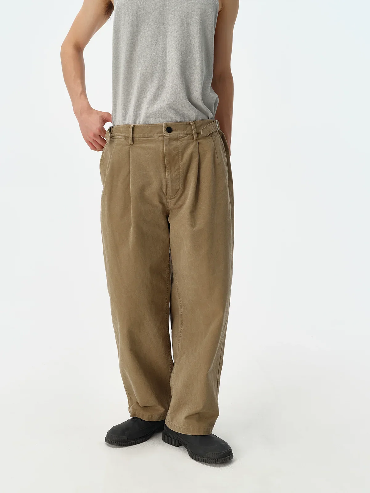 Graphite Enzyme Washed Trousers - Image 3