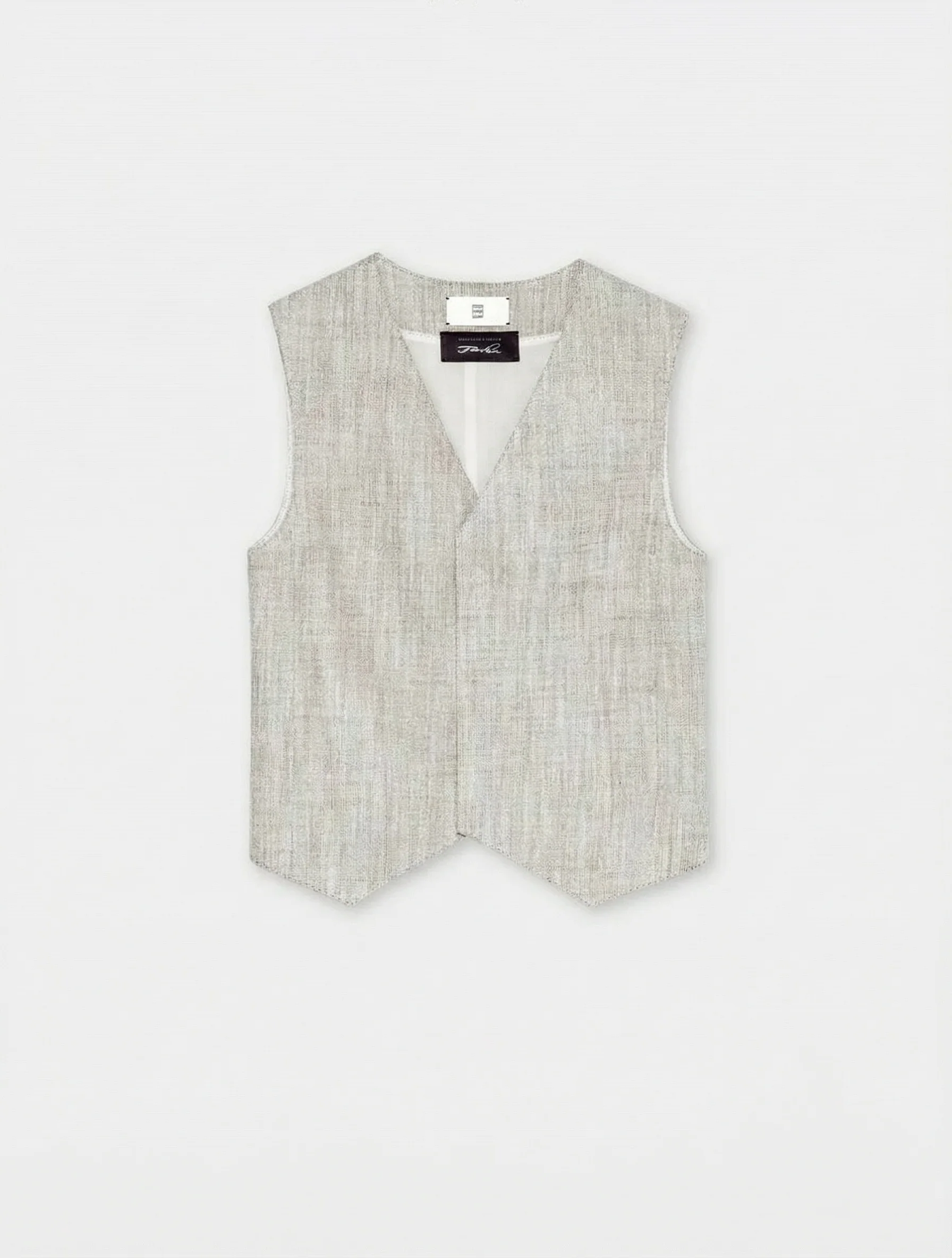 Gray Textured 3-Piece Suit Set - Image 20