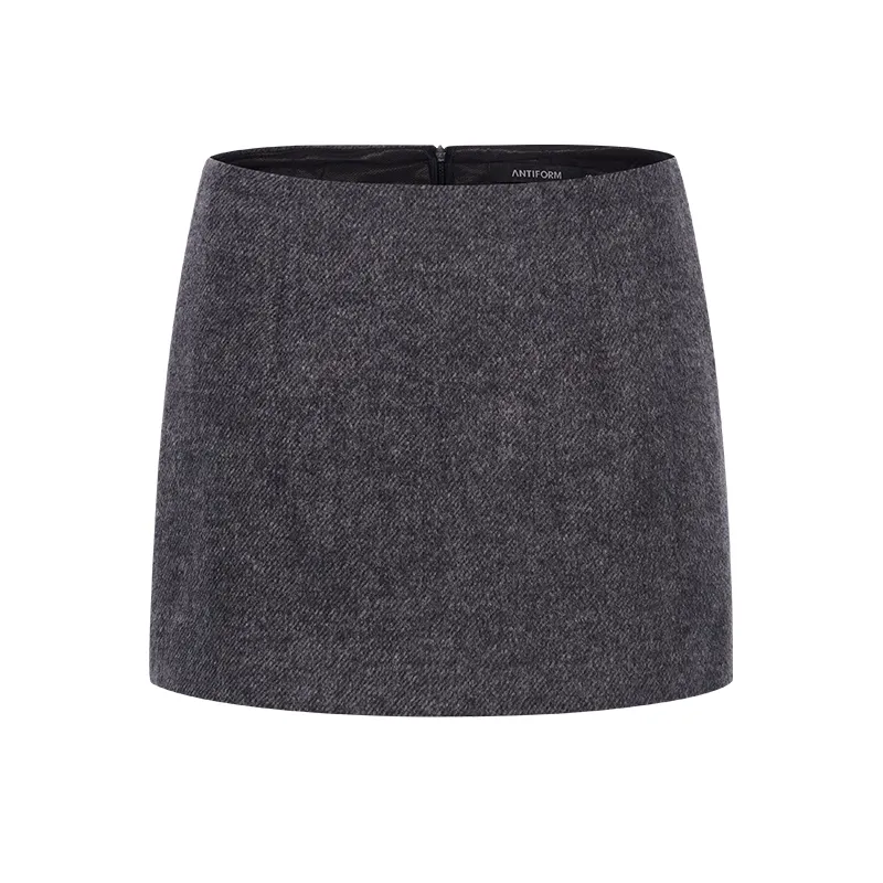 Gray Wool Blend Coat Set - Image 5