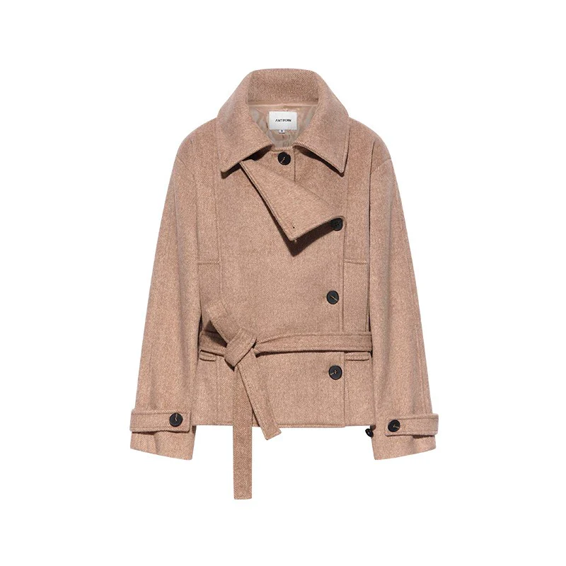 Gray Wool Blend Coat Set - Image 9