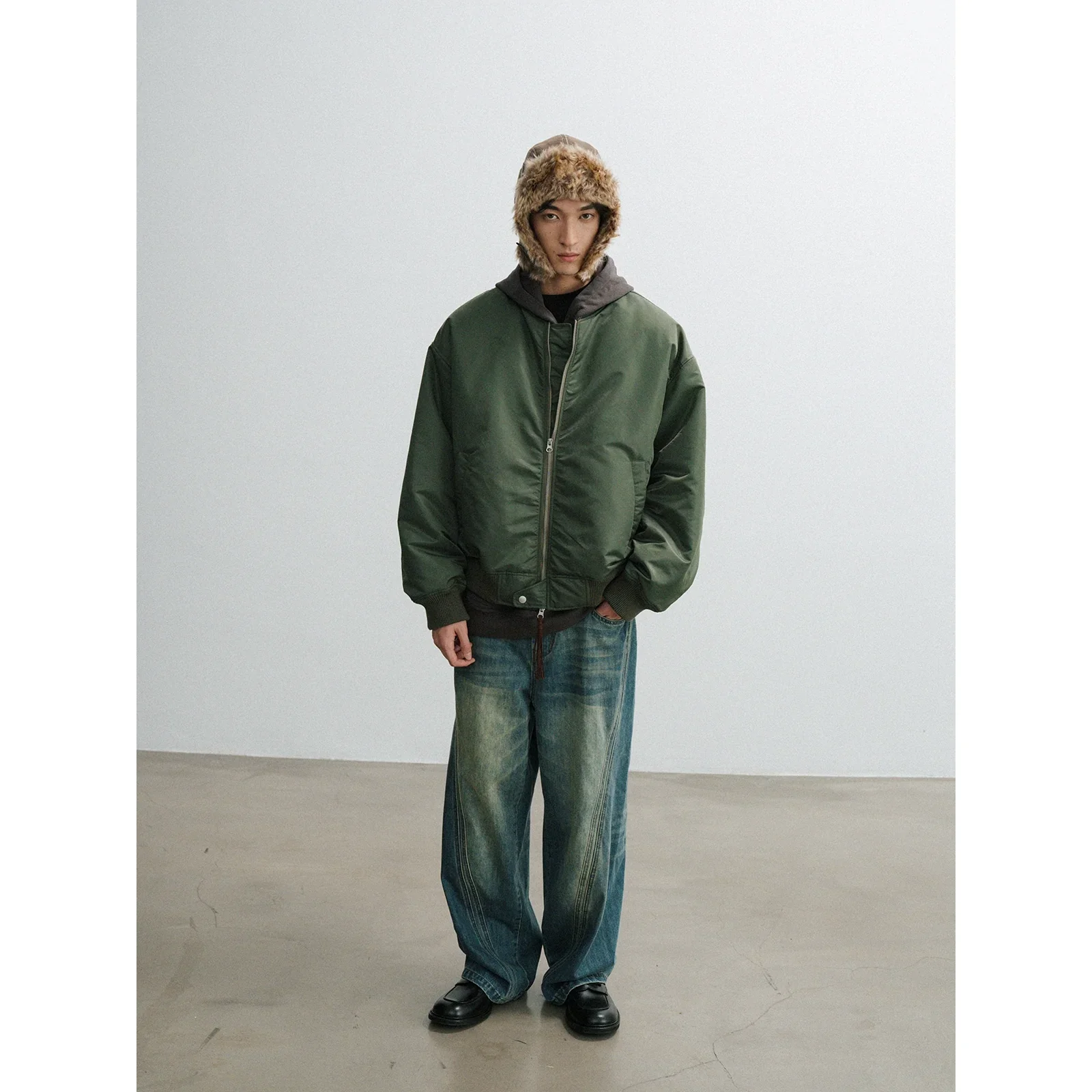 Green Bomber Jacket - Image 4