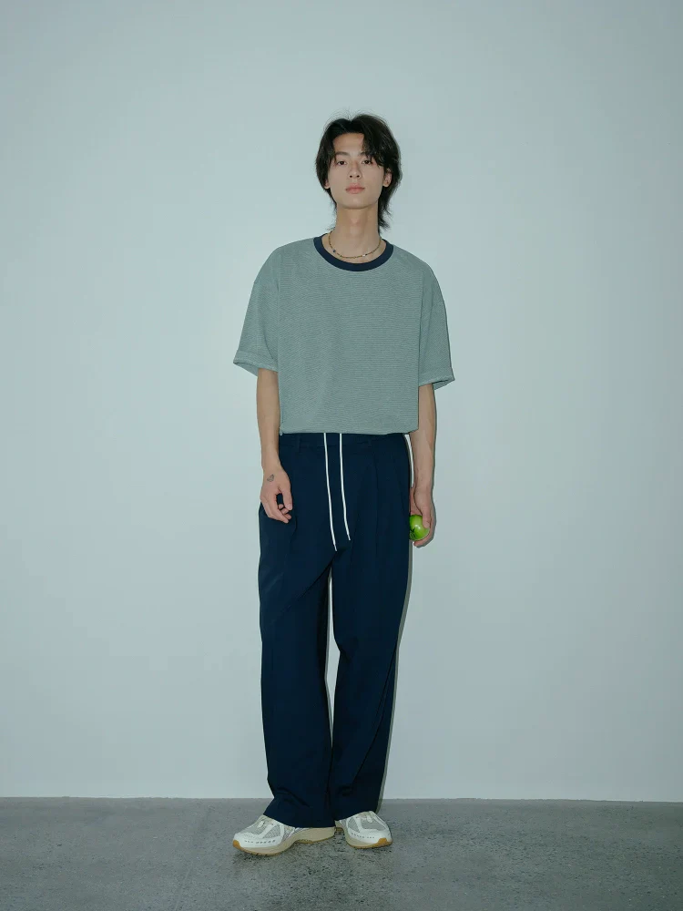Green Pinstripe T-Shirt - Image 2