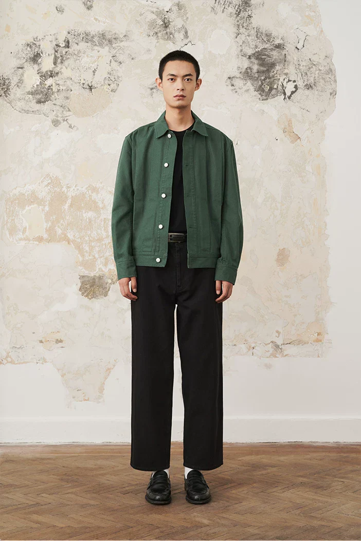 Green Pleated Short Jacket - Image 2