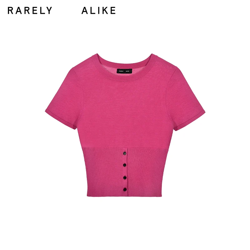 Half-Open Wool Knit Crop Top - Image 6