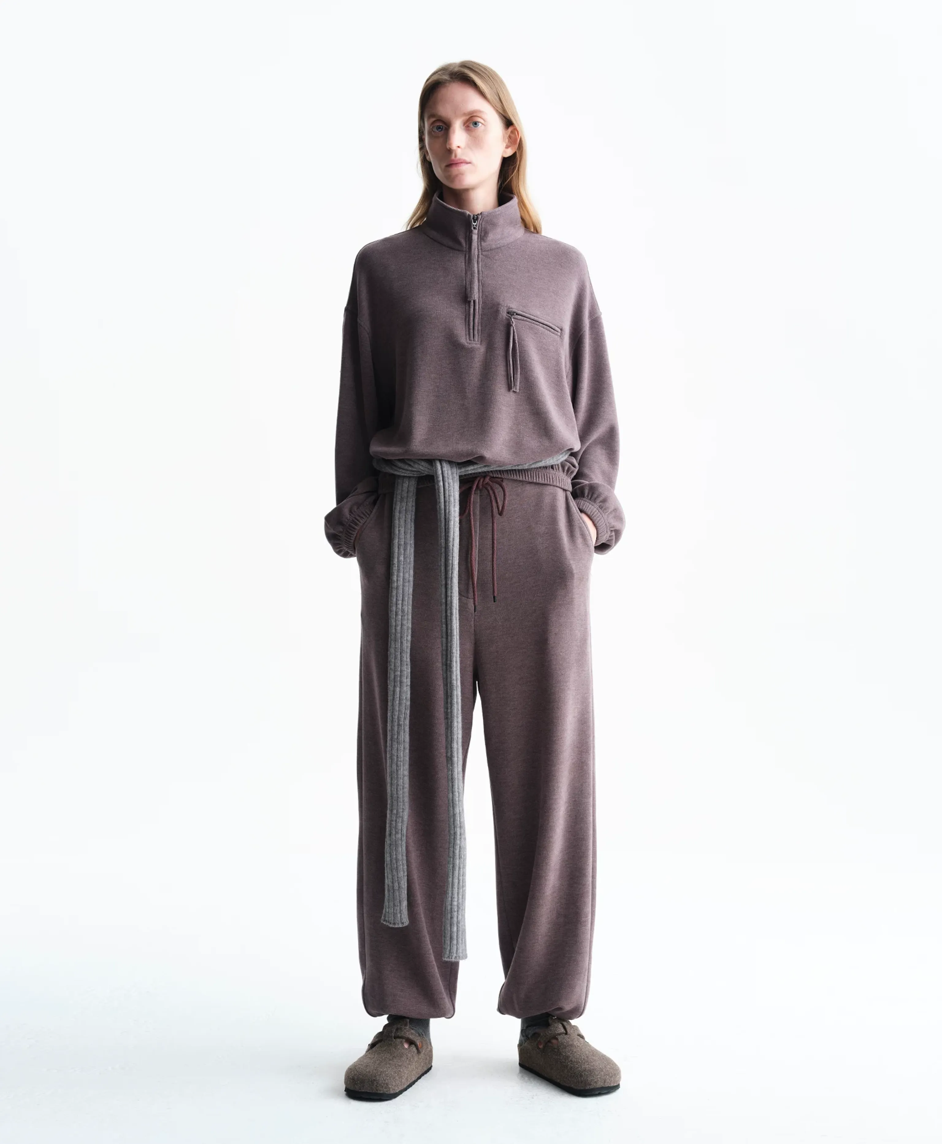 Half-Zip Stand-Collar Sweatshirt - Image 8