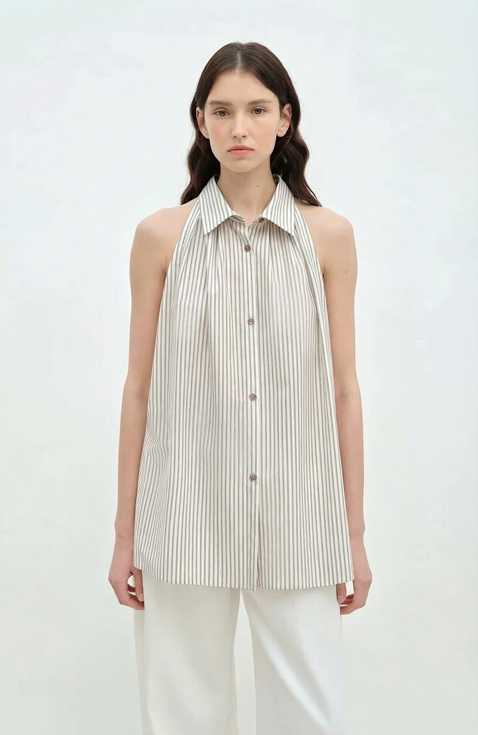 Halter Collar Shirt - Image 2