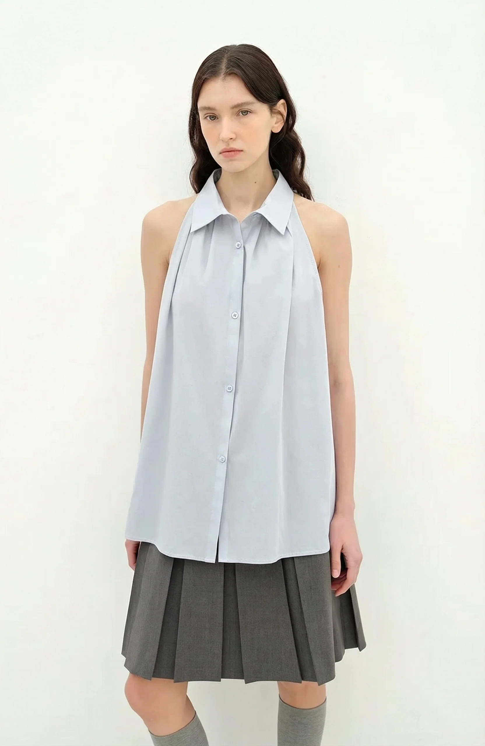 Halter Collar Shirt - Image 4