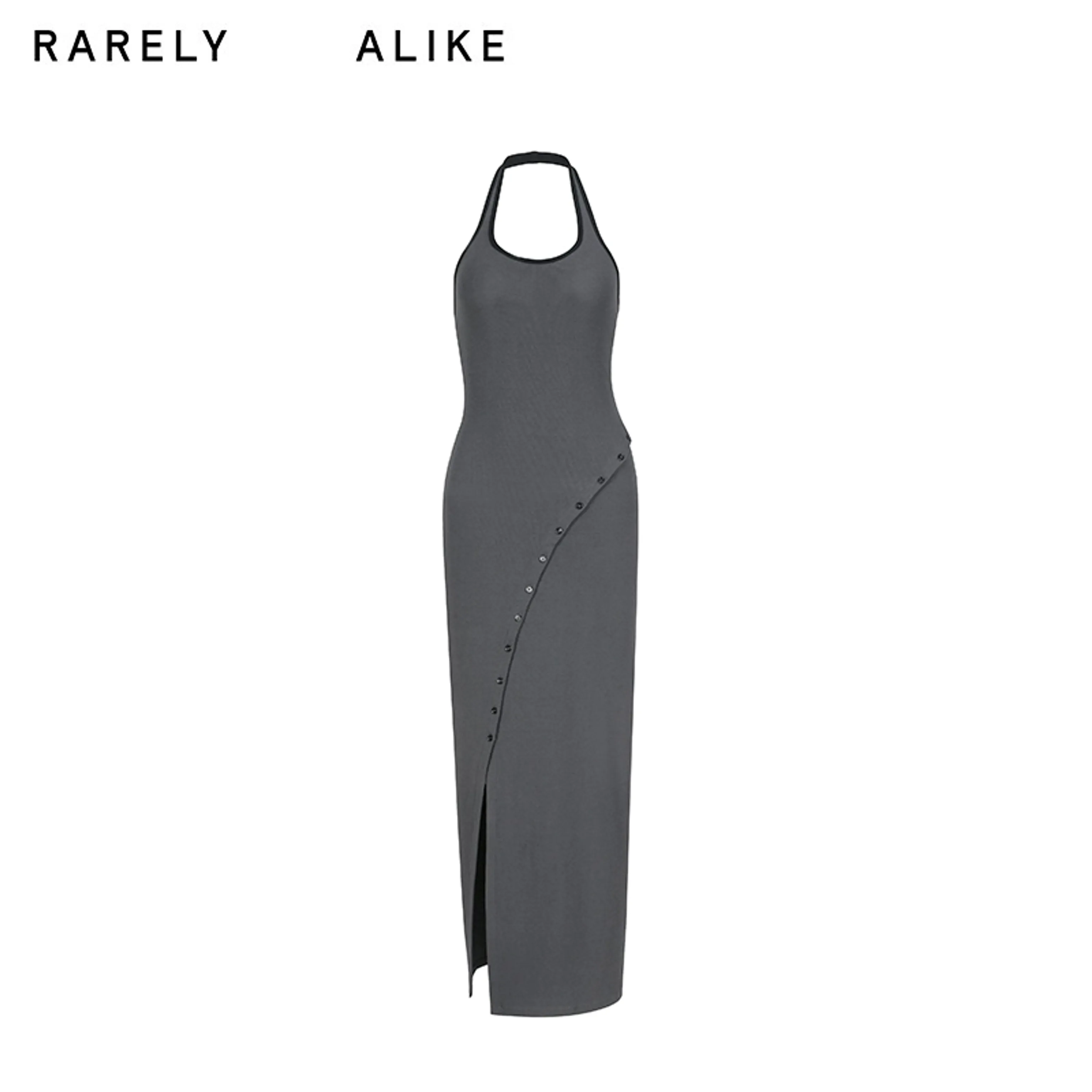 Halter Knit Fitted Maxi Dress - Image 6