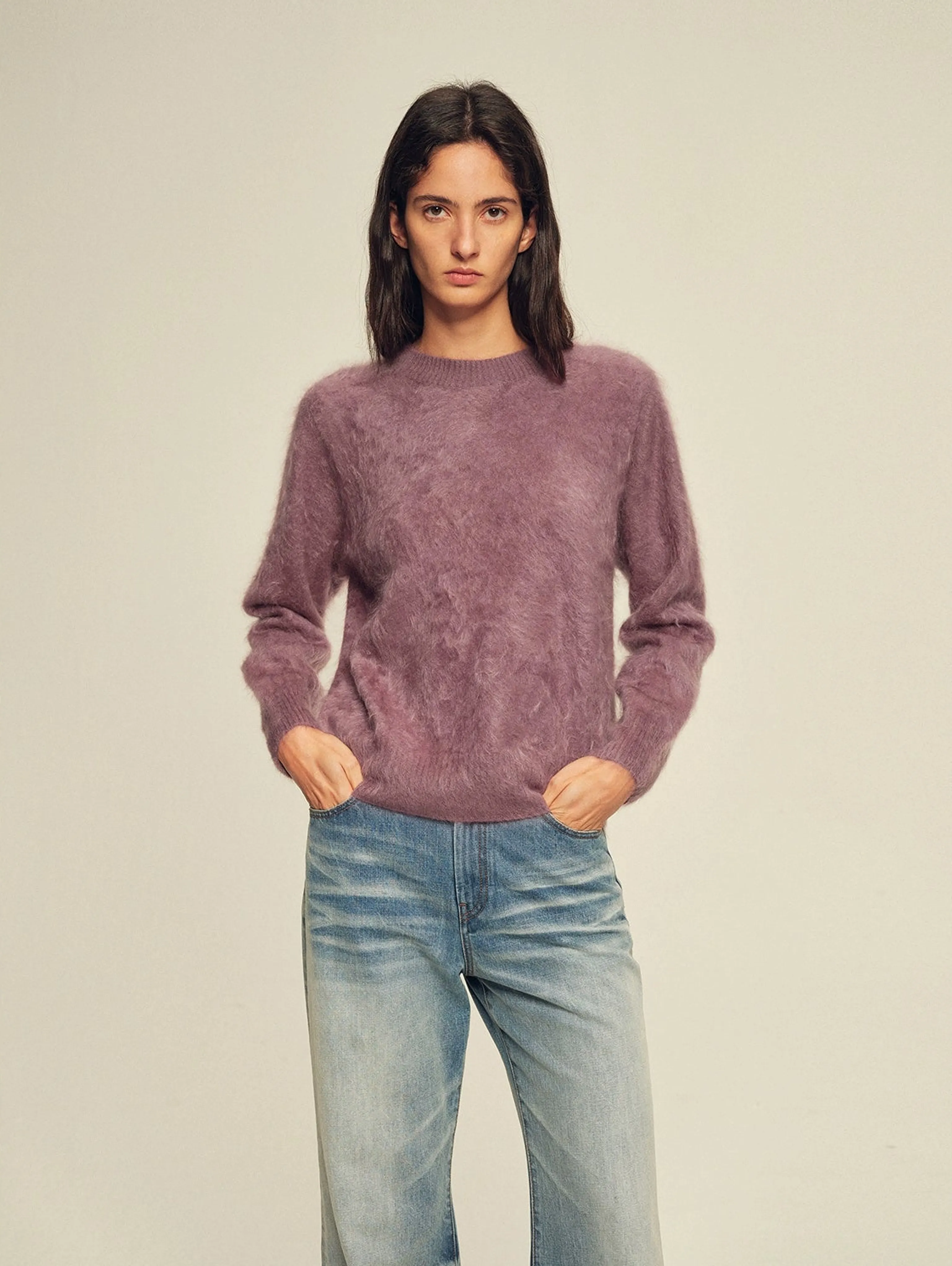 Hand-Brushed Cashmere Crewneck - Image 7