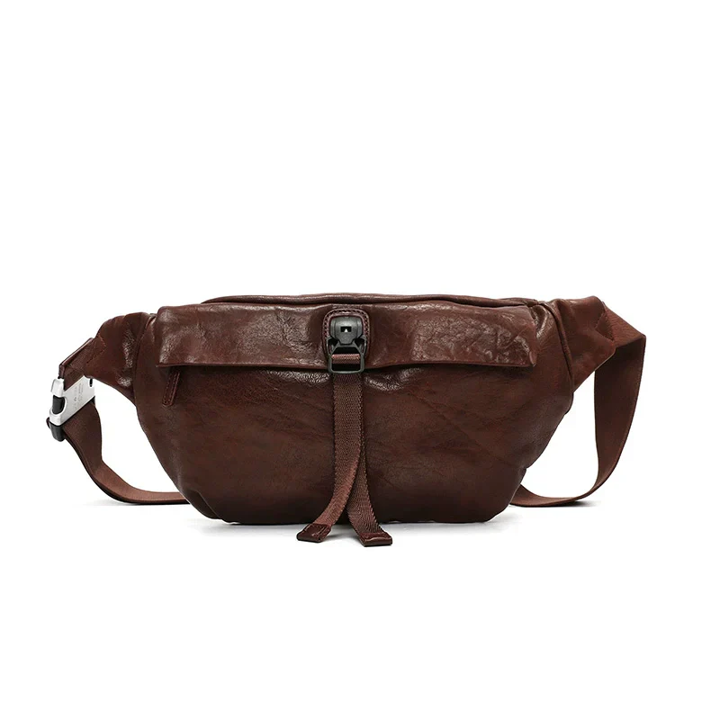 Hand-Washed Cowhide Sling Bag - Image 3