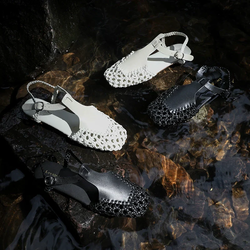 Hand-Woven Leather Sandals - Image 4