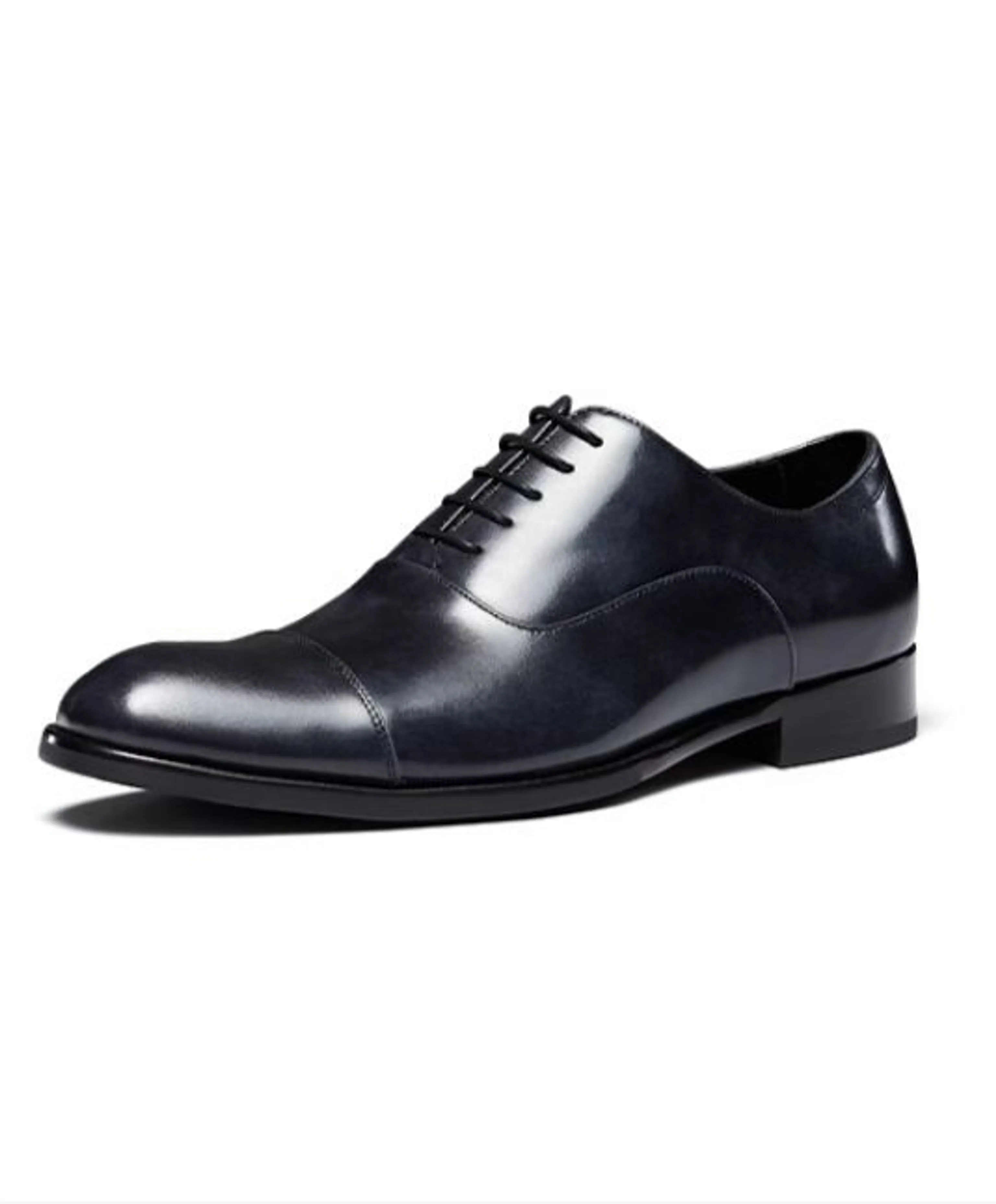 Handcrafted Brown Leather Oxford Shoes - Image 2