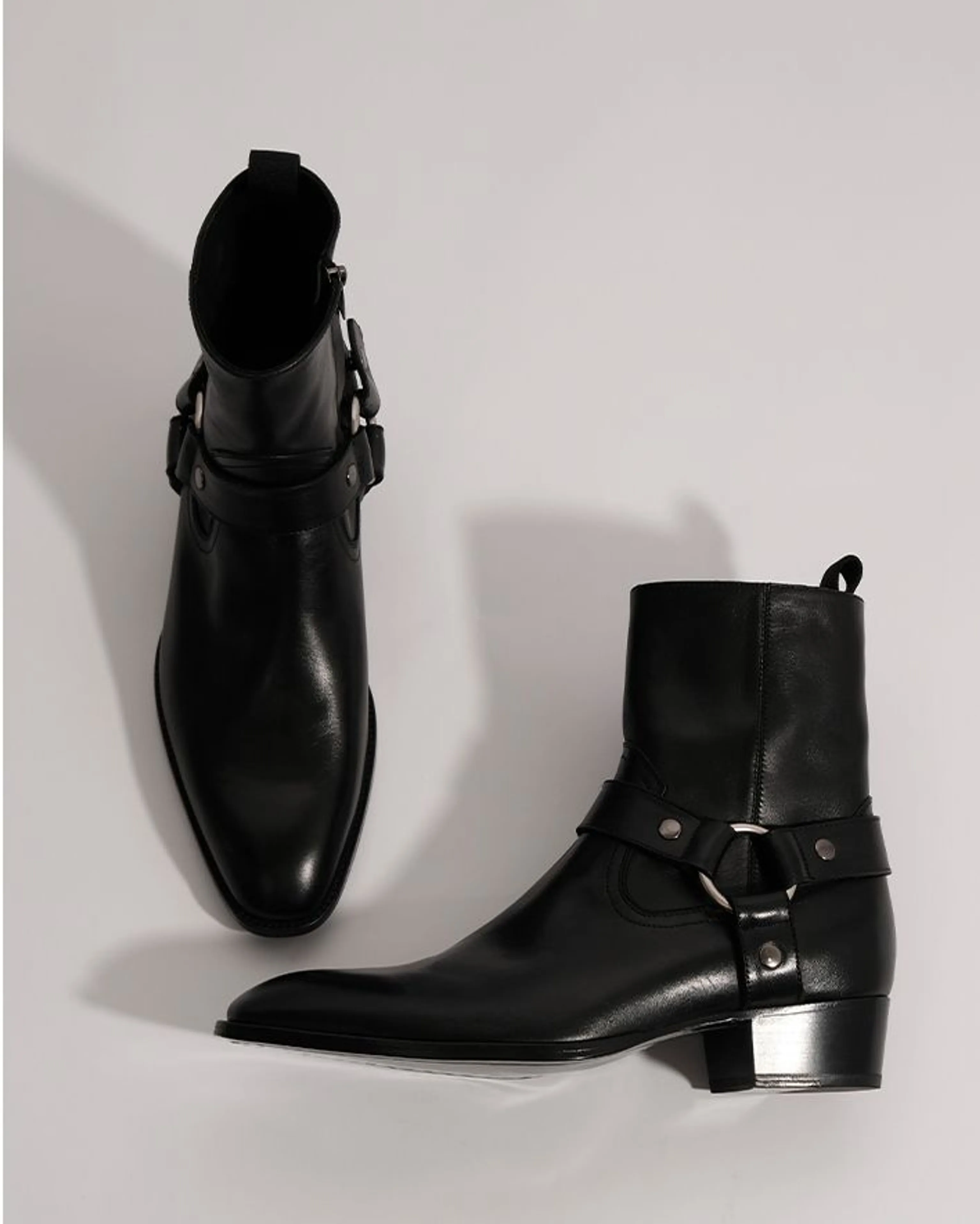 Harness Calfskin Ankle Boots - Image 5