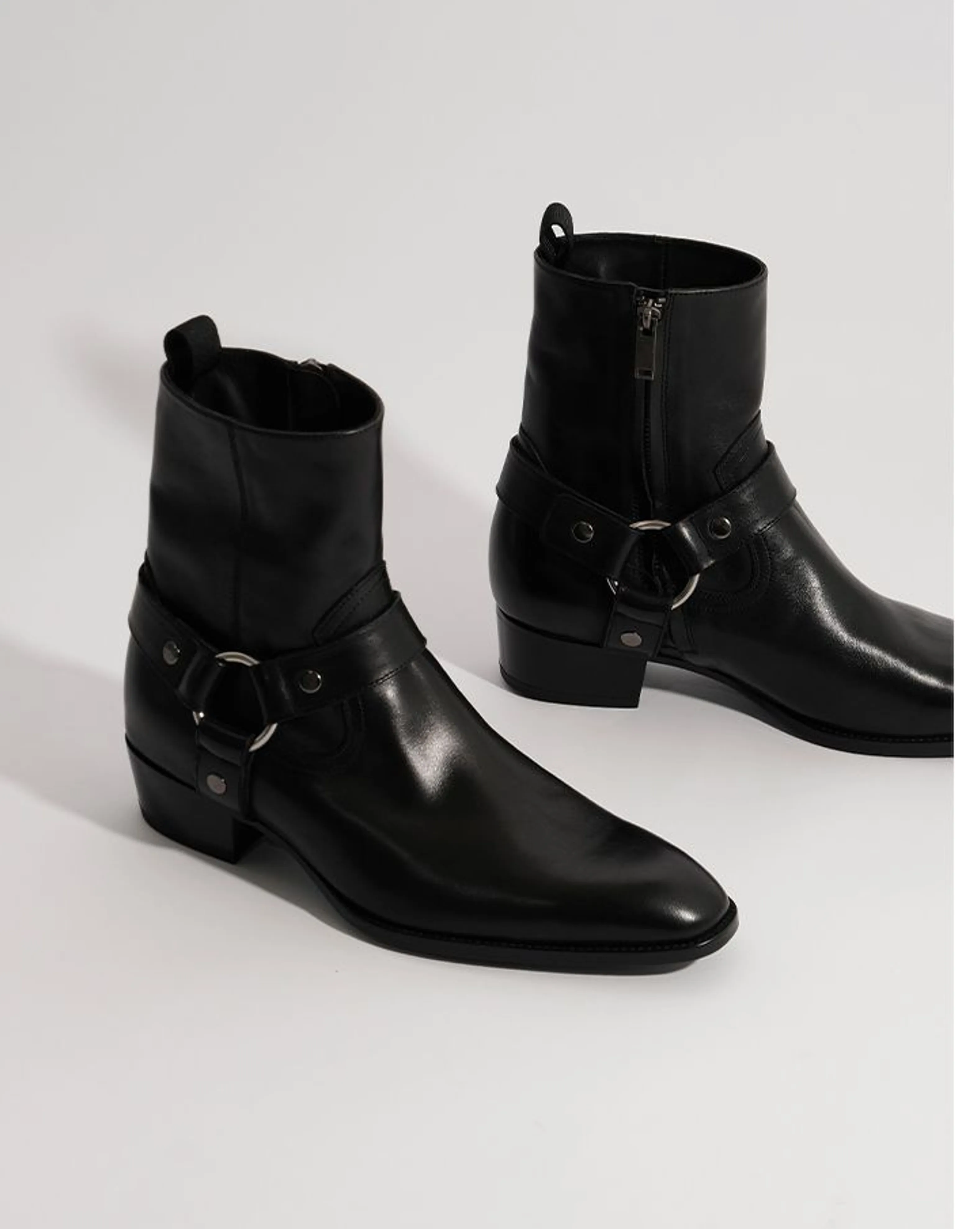 Harness Calfskin Ankle Boots - Image 6