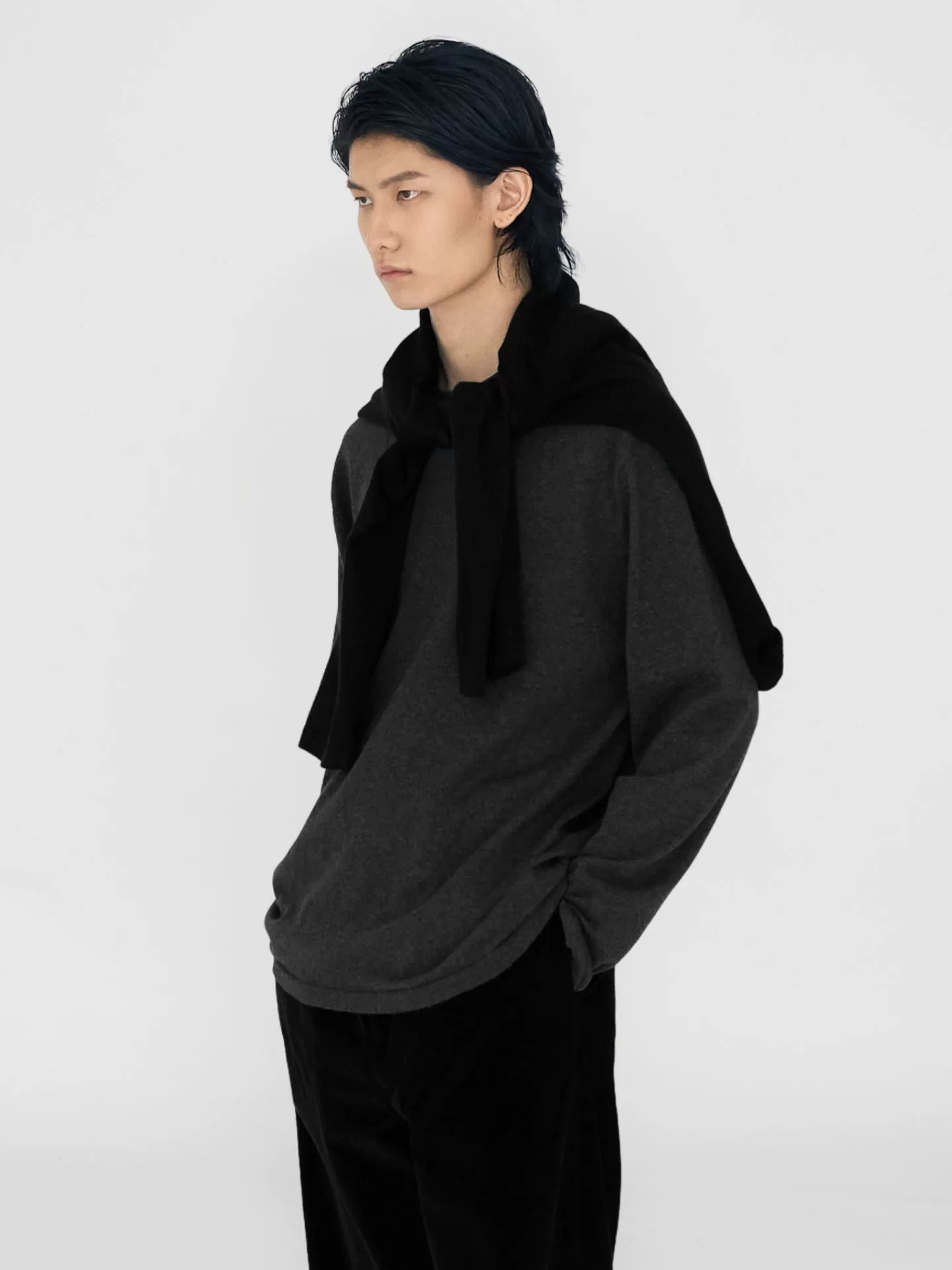 Hayes Cashmere-Organic Cotton Crew