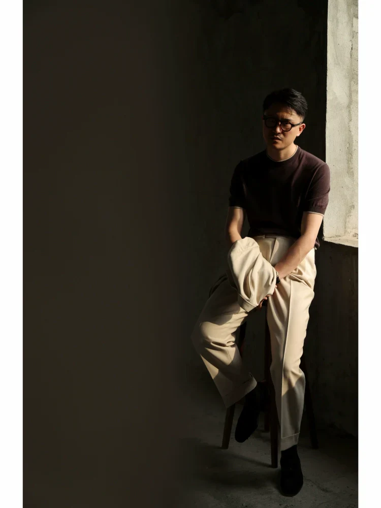 Hazelnut Mousse Knit T-Shirt - Image 2