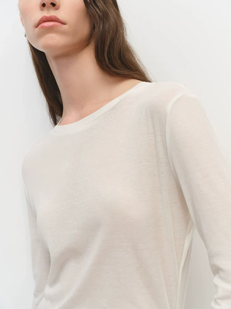 Hazy Cotton Long-Sleeve Tee - Image 4