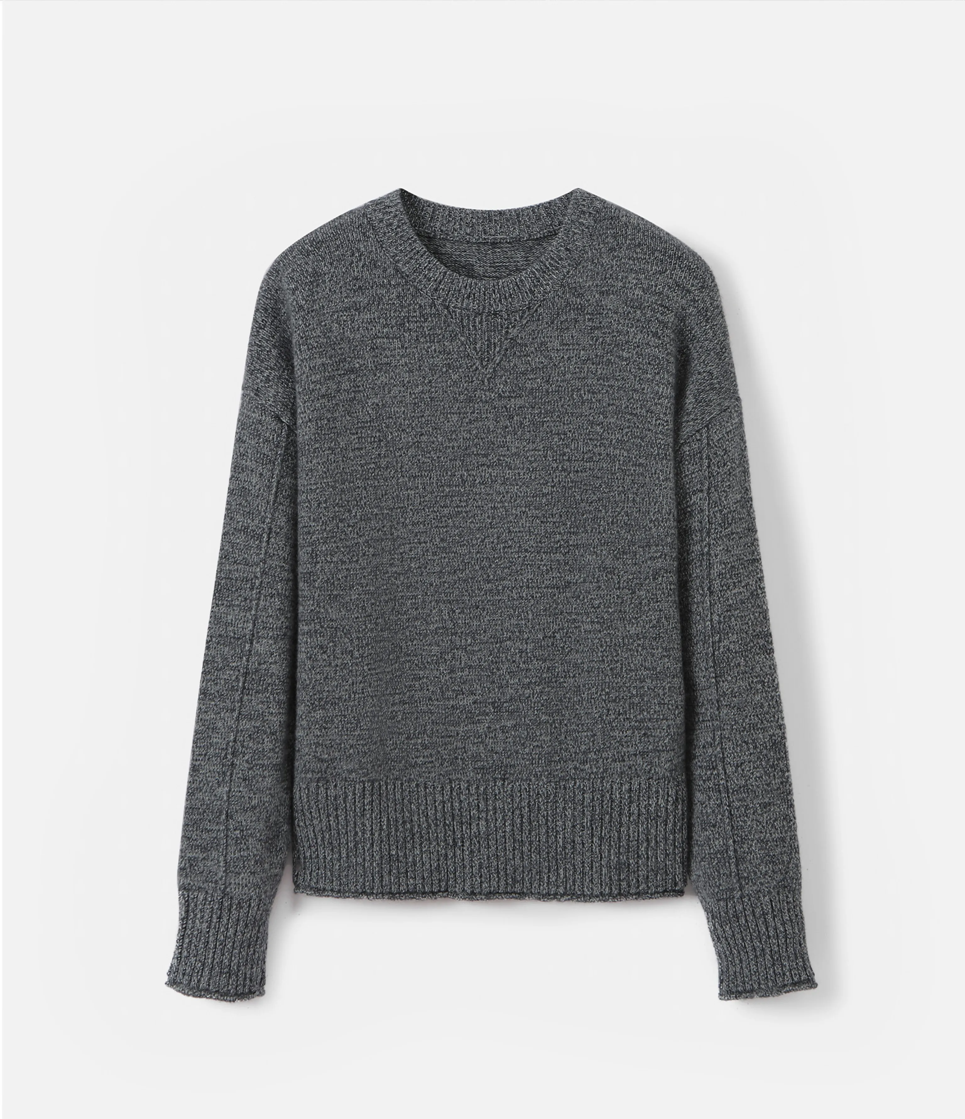 Heathered Wool Crewneck Sweater - Image 2