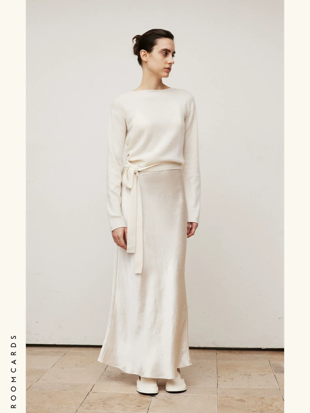 Heavy Acetate Bias-Cut Midi Skirt - Image 2
