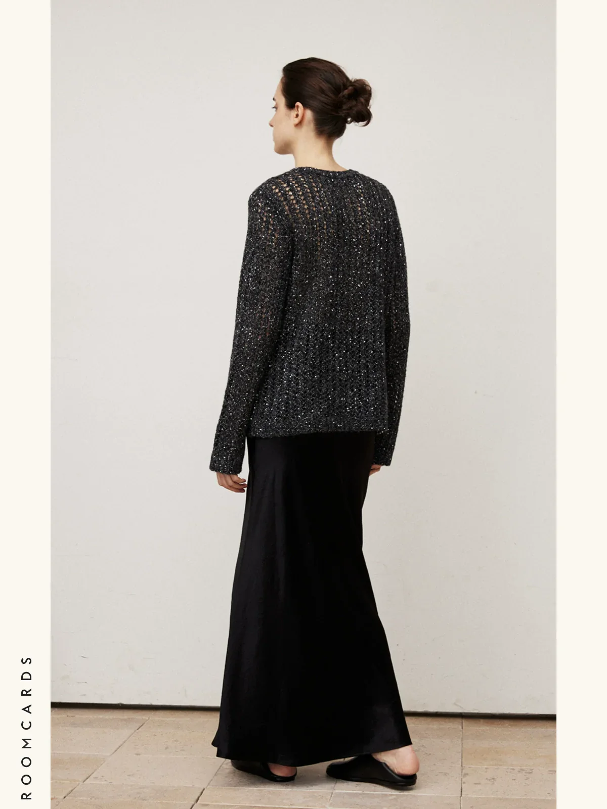 Heavy Acetate Bias-Cut Midi Skirt - Image 4