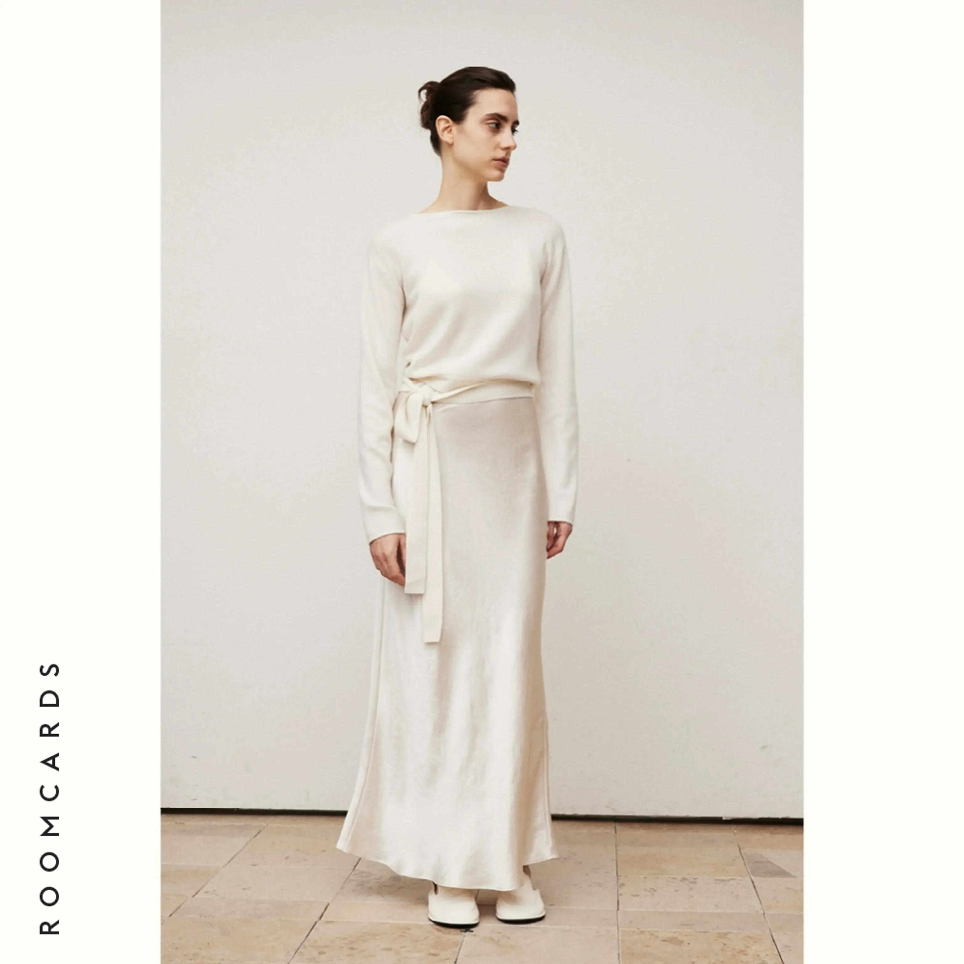 Heavy Acetate Bias-Cut Midi Skirt - Image 5