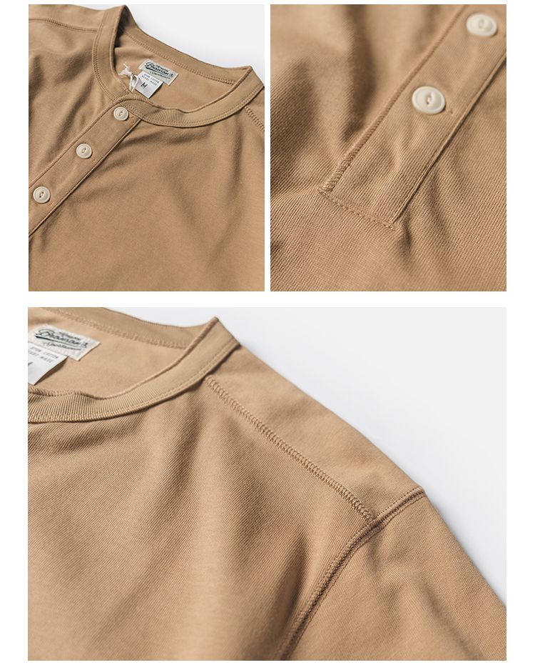 Heavy Cotton Henley Tee - Image 6