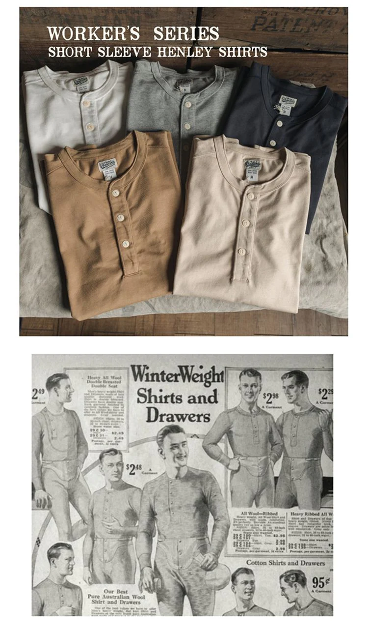 Heavy Cotton Henley Tee - Image 8