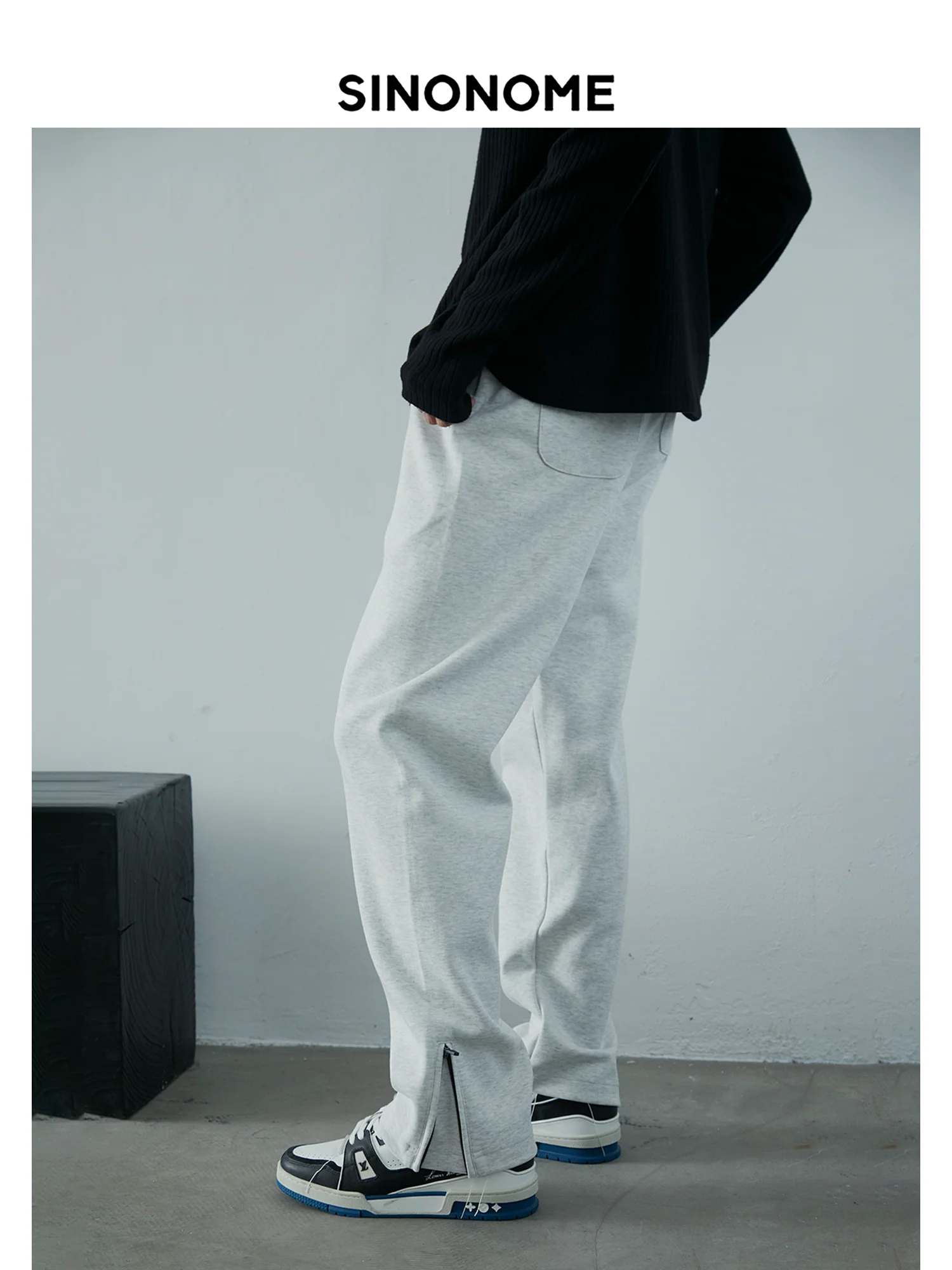 Heavy Cotton Straight Trousers - Image 2