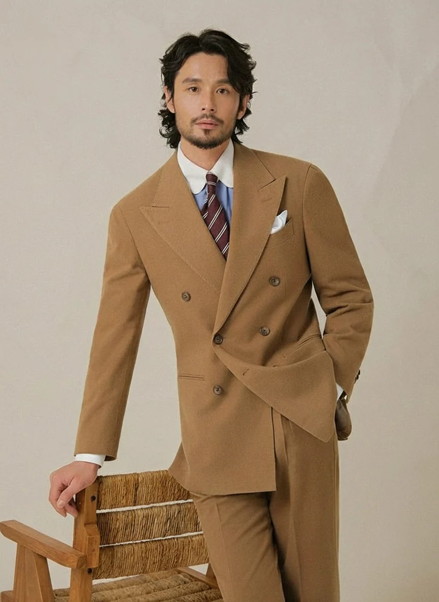 Heavy Flannel Double-Breasted Suit - Image 2