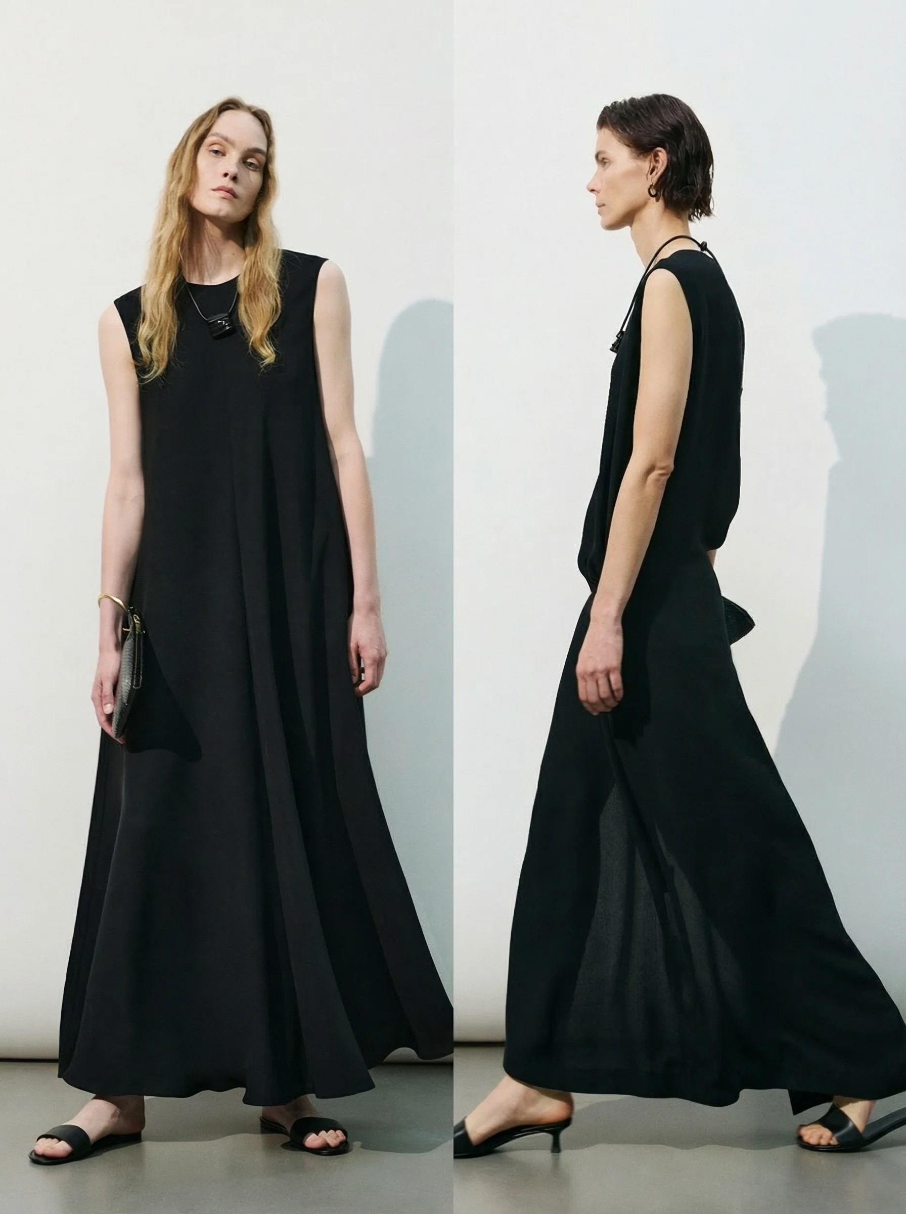Heavy Silk A-Line & Knot Dress - Image 3